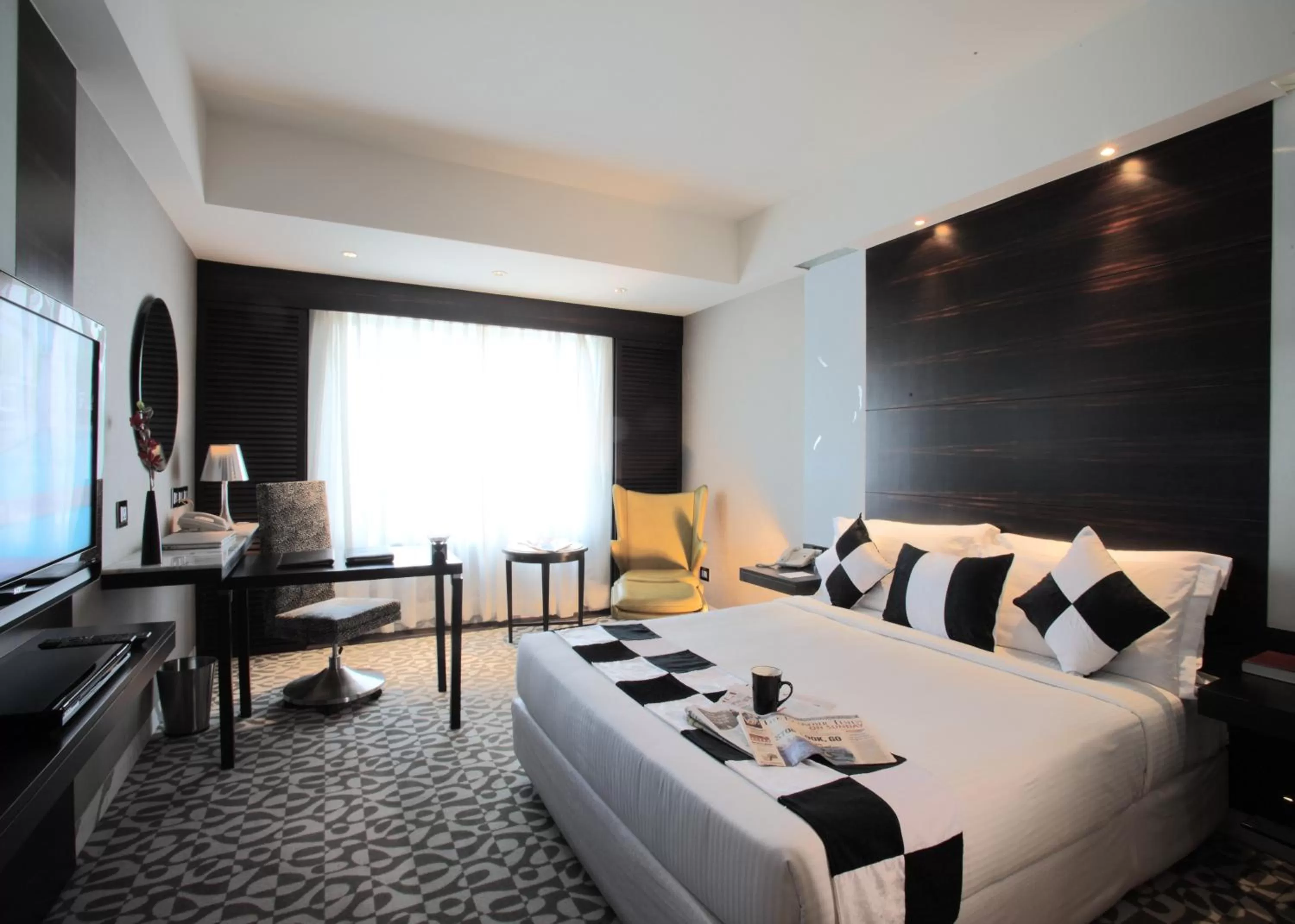 Bed in The Golkonda Hotel