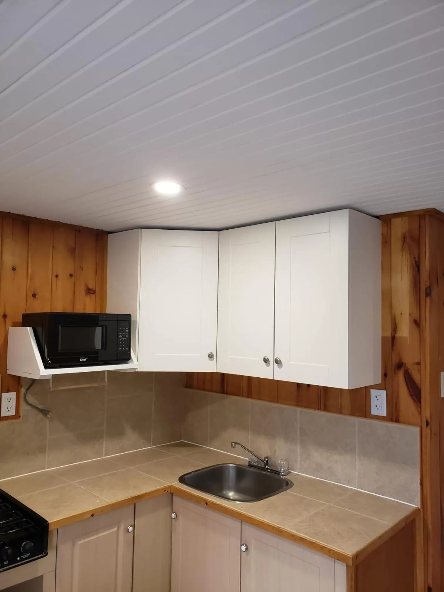 Kitchen or kitchenette in Parkway Cottage Resort and Trading Post