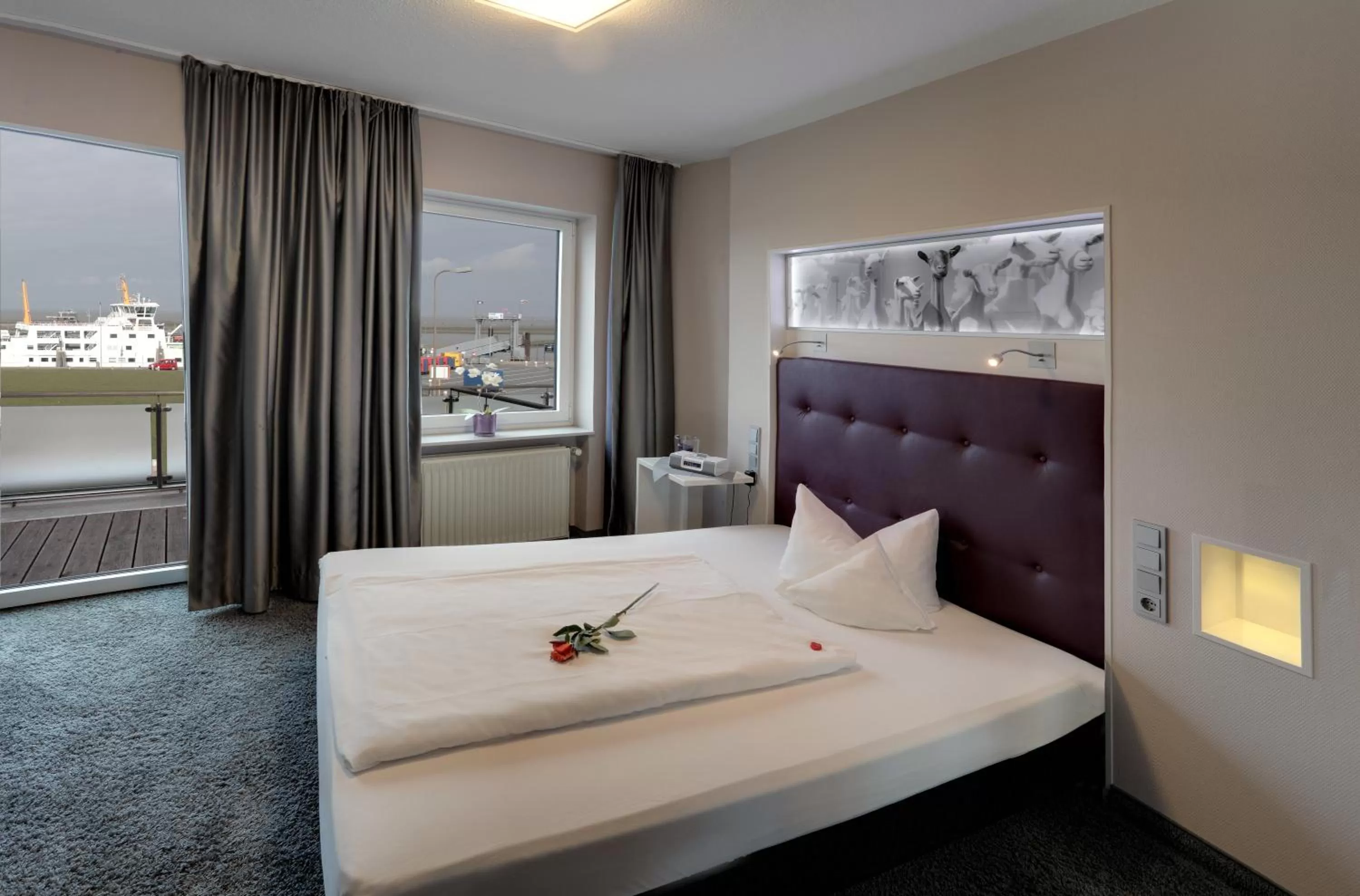 Photo of the whole room, Bed in Hotel Fährhaus