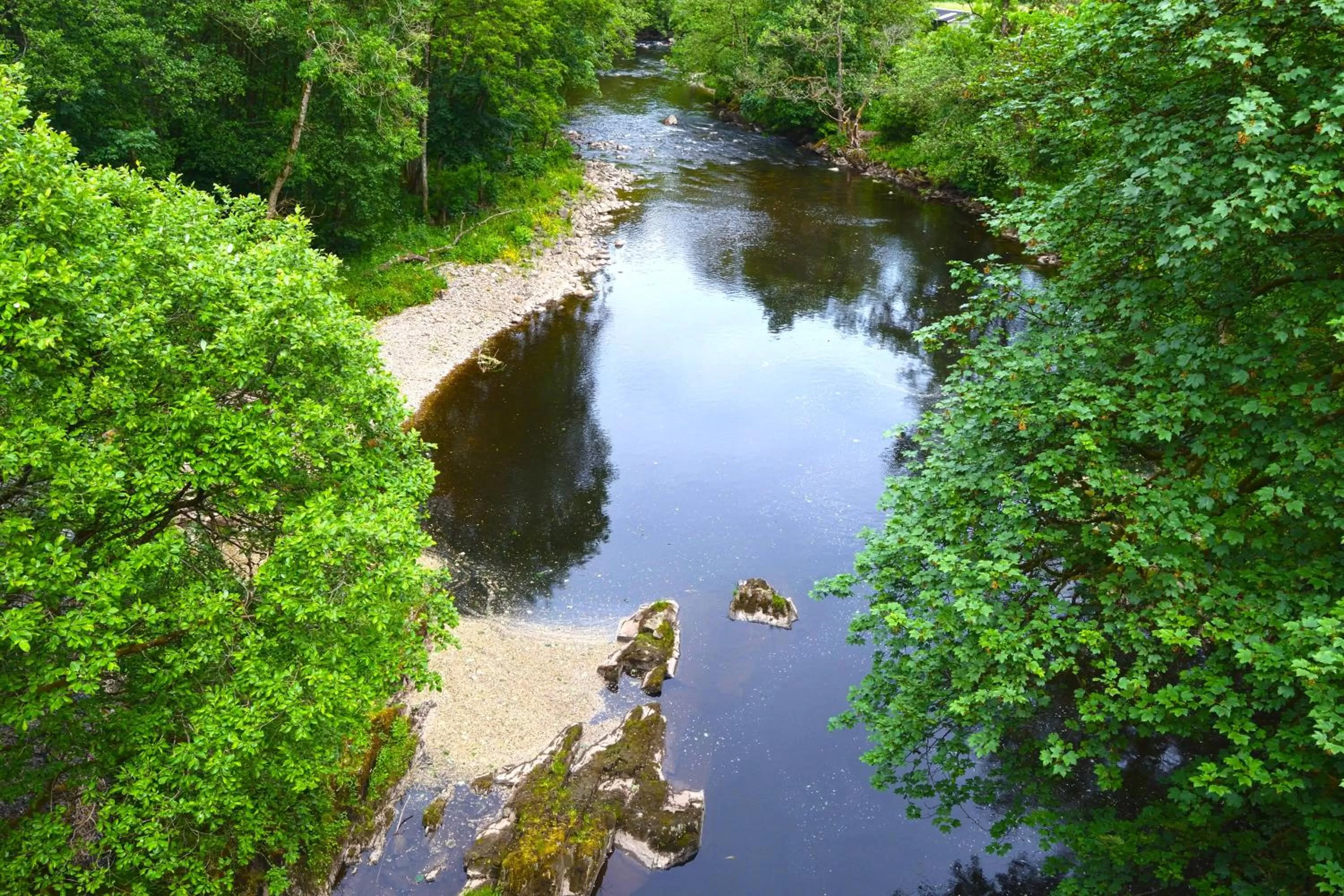 River view in Bridge of Cally Hotel