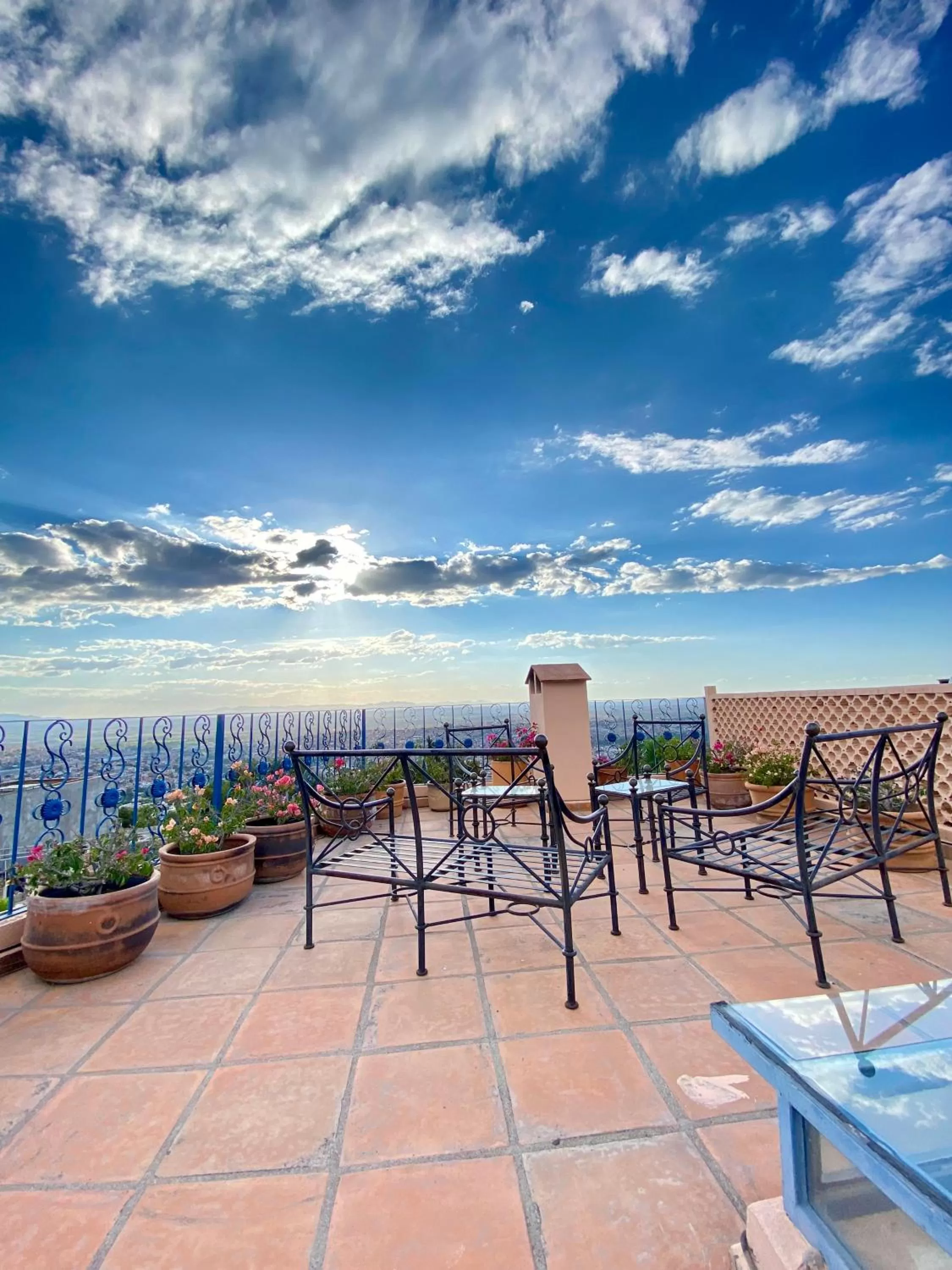 Patio in Hotel Tierra de Sol y Luna