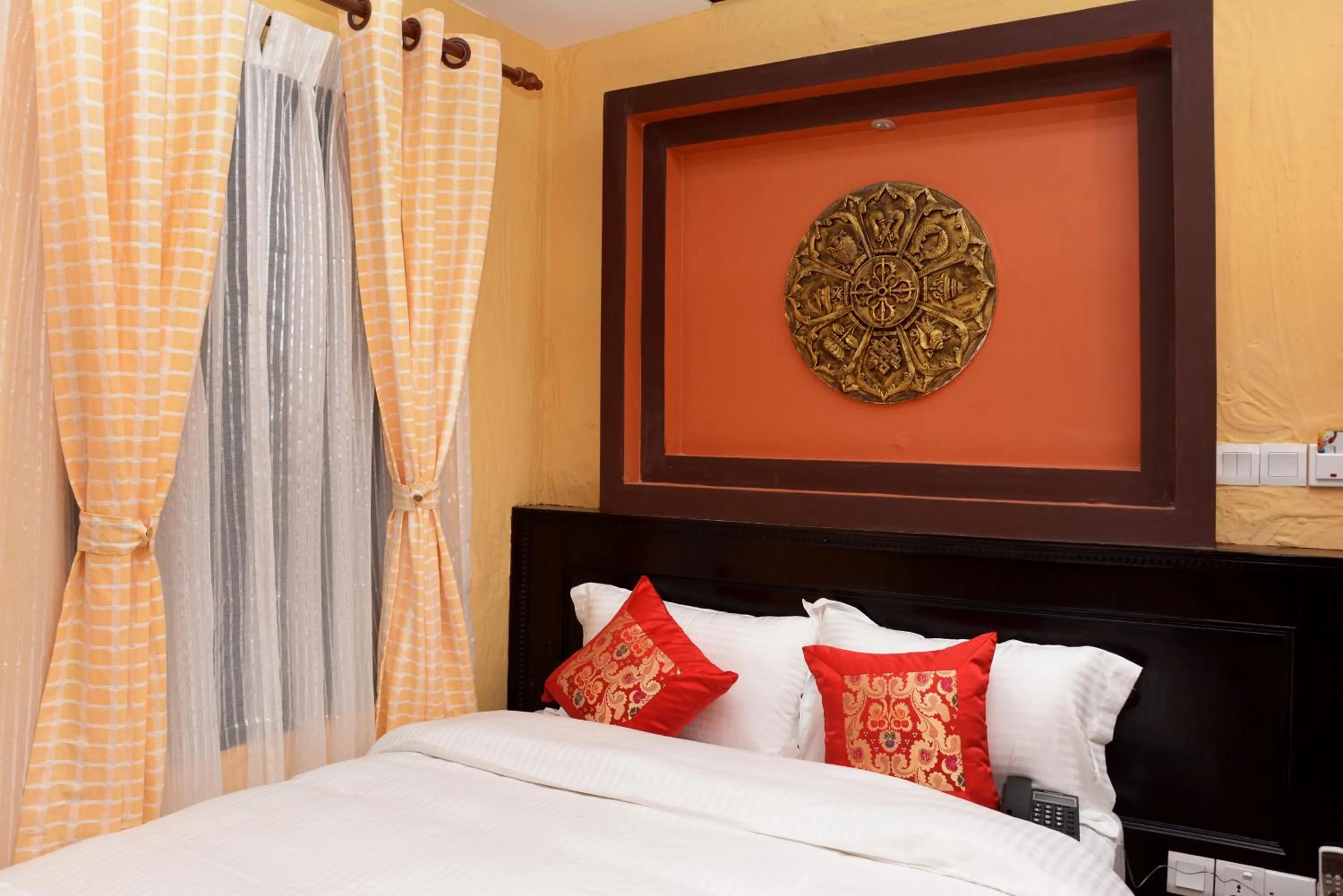 Bed in Kasthamandap Boutique Hotel