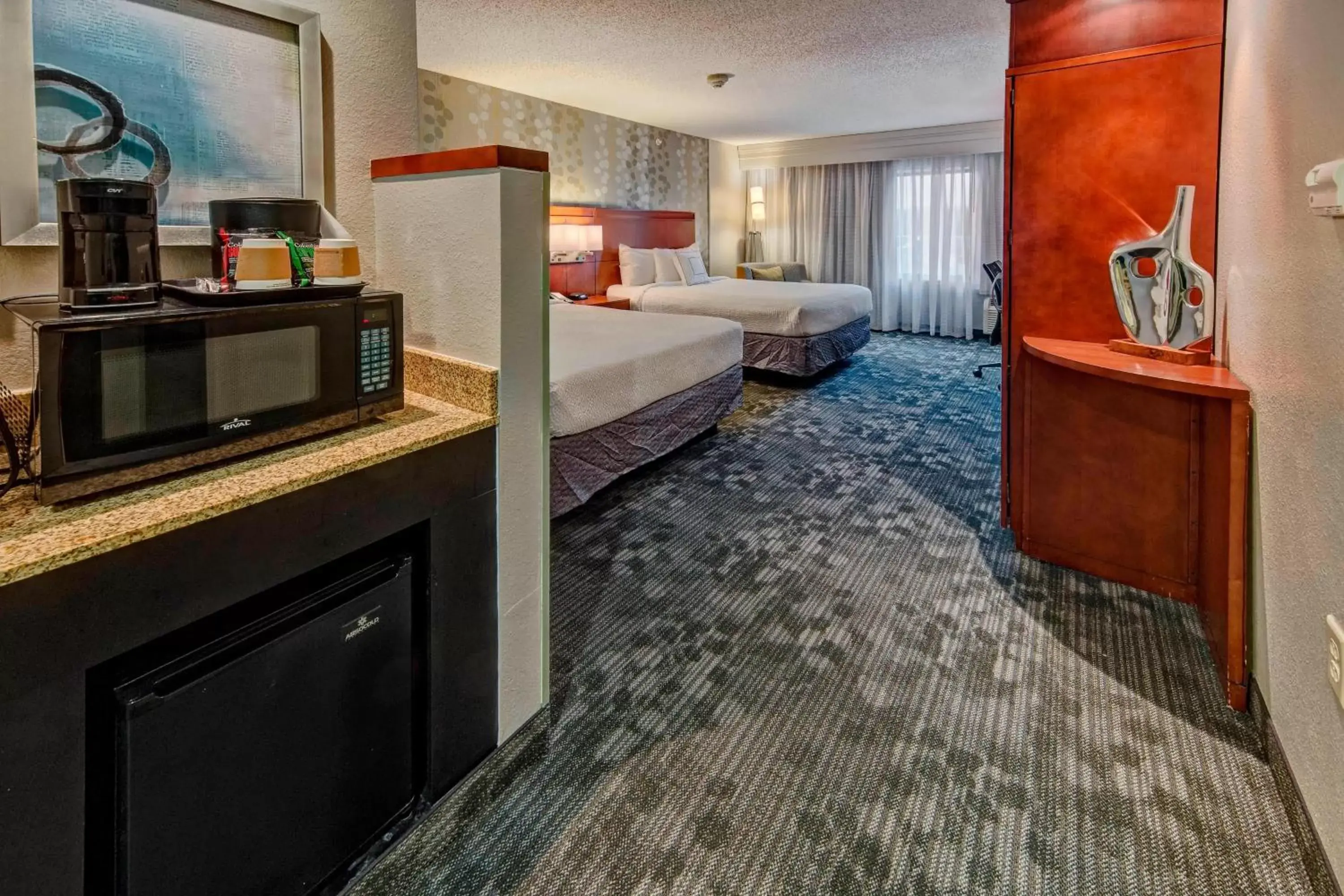 Queen Room with Two Queen Beds - Hearing Accessible in Courtyard by Marriott Alexandria Queen Room with Two Queen Beds - Hearing Accessible in Courtyard by Marriott Alexandria