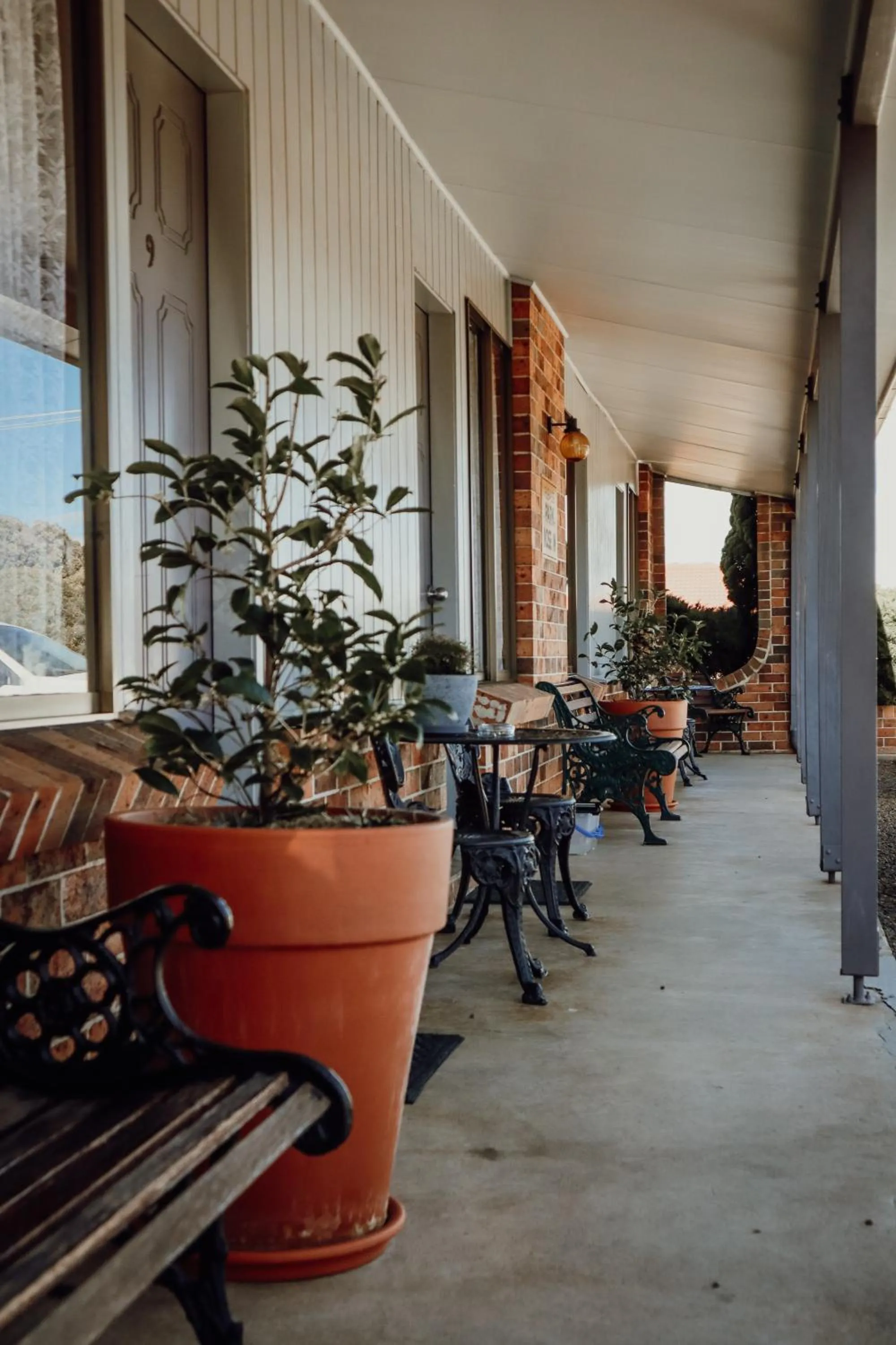 Patio in Denman Motor Inn