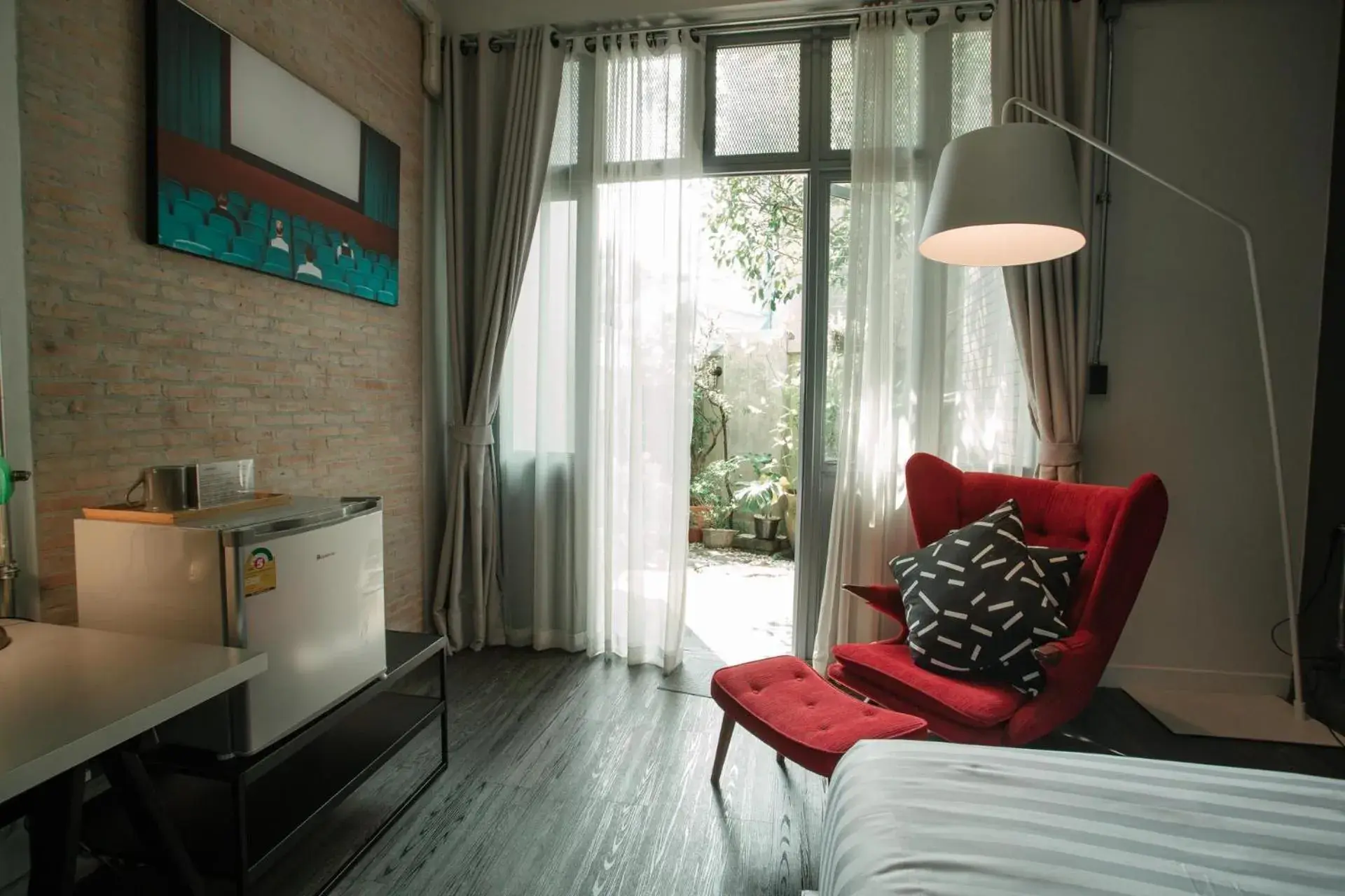 Double Room with Garden View in J Poshtel Chiangmai Double Room with Garden View in J Poshtel Chiangmai