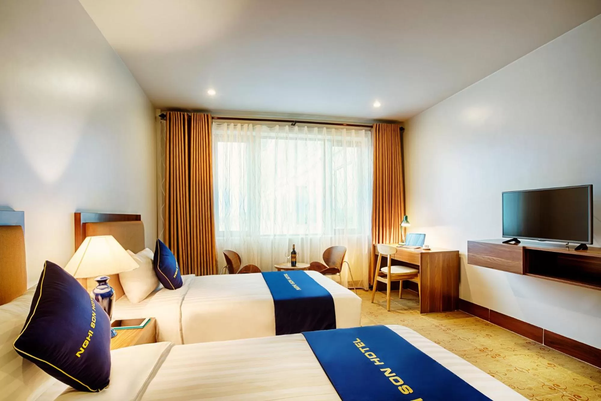 Bed in Nghi Son Hotel