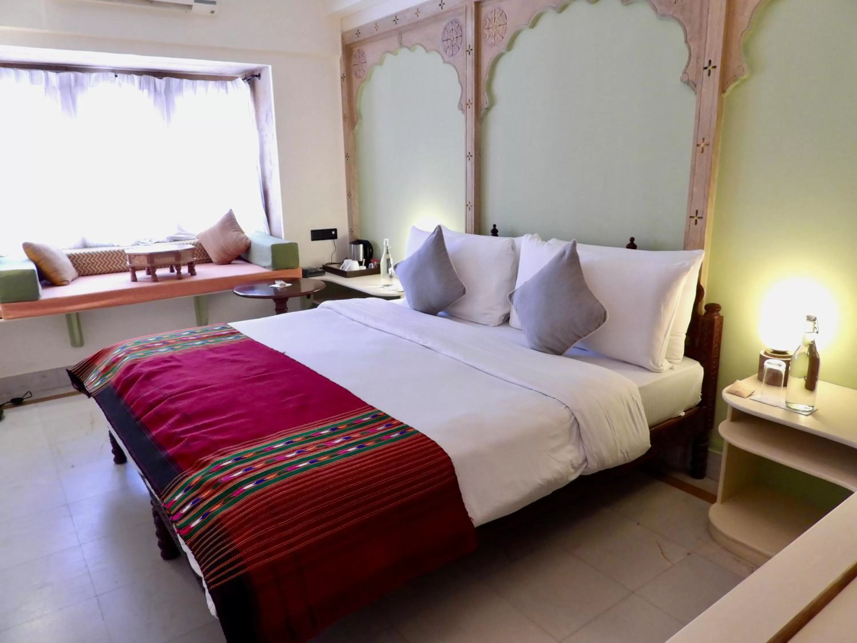 Bed in The Stepwell Hotel