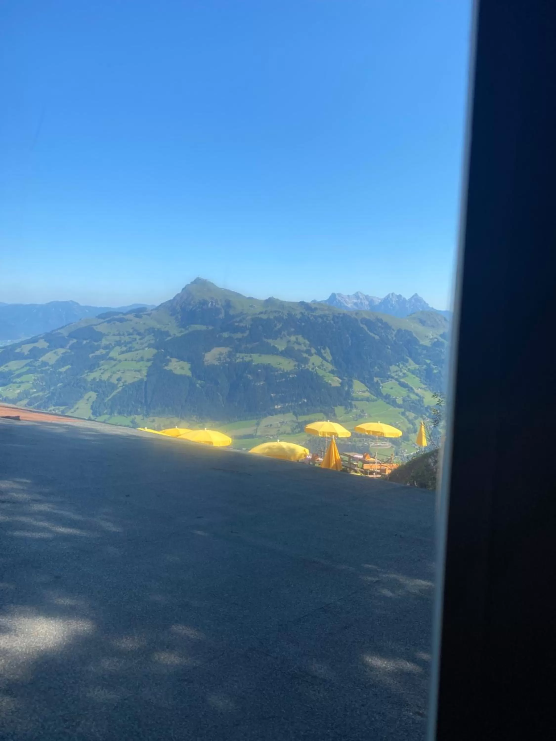 Hocheckhuette On Top of the Kitzbuehel Hahnenkamm Mountain