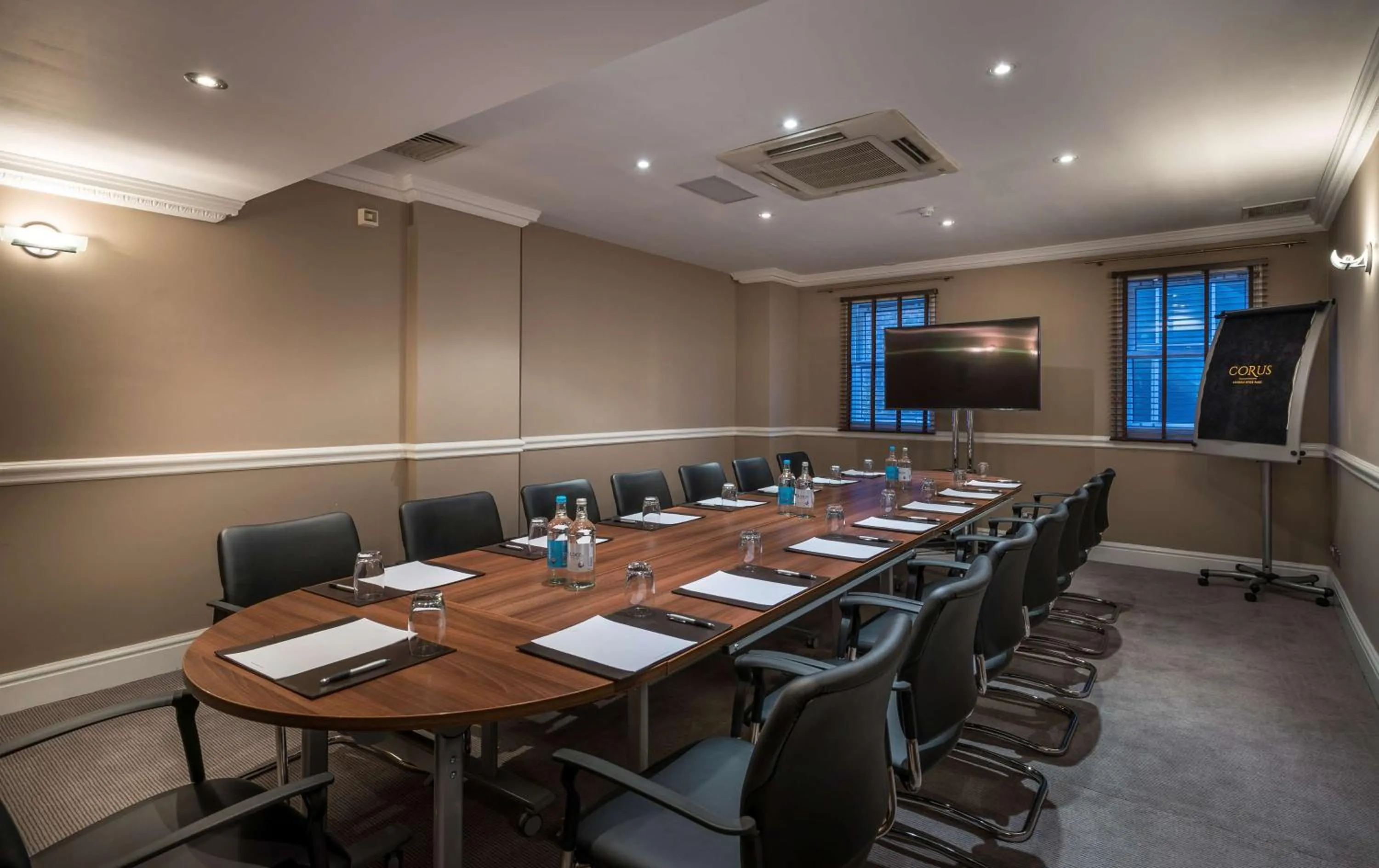 On site in Corus Hyde Park Hotel