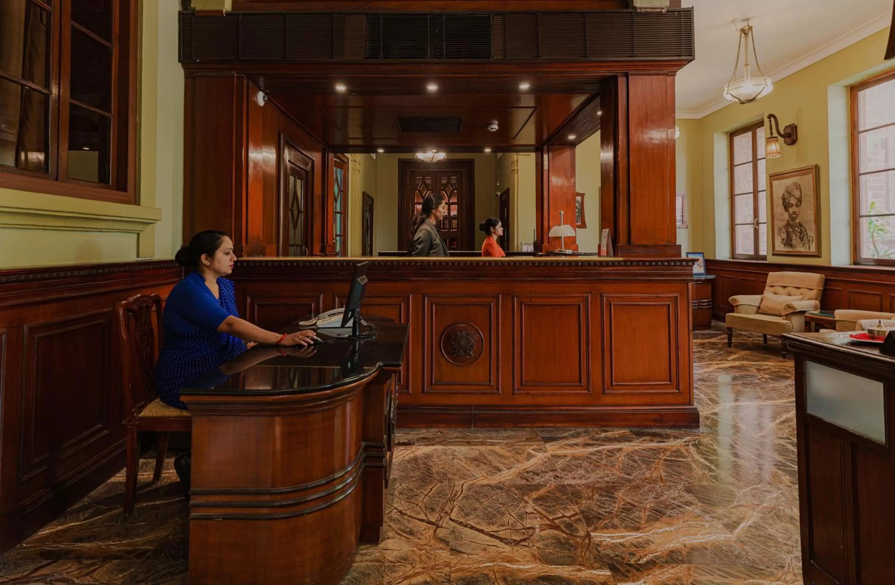 Lobby or reception in Ajit Bhawan - A Palace Resort