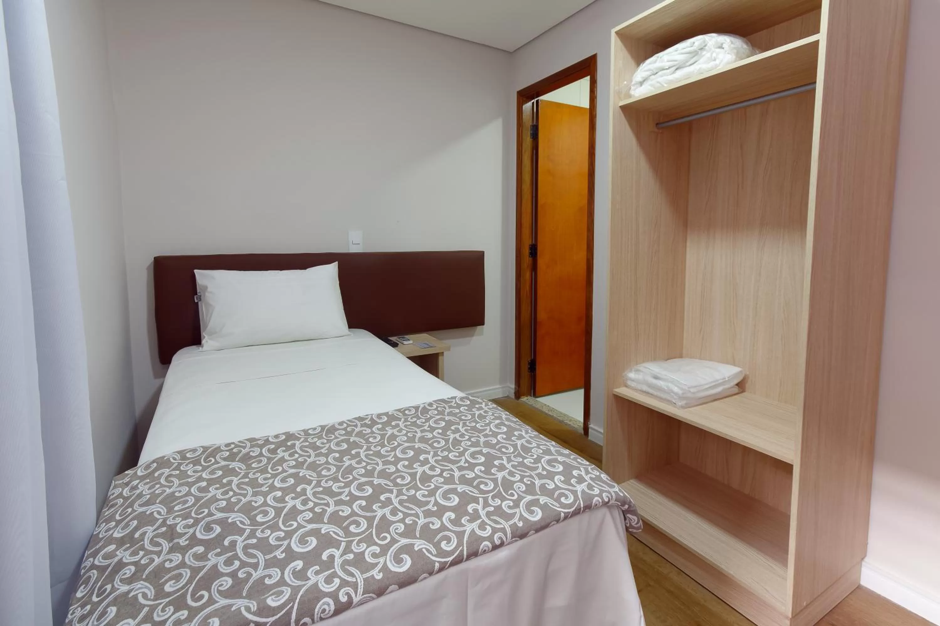 Bed in Fênix Hotel Bom Retiro