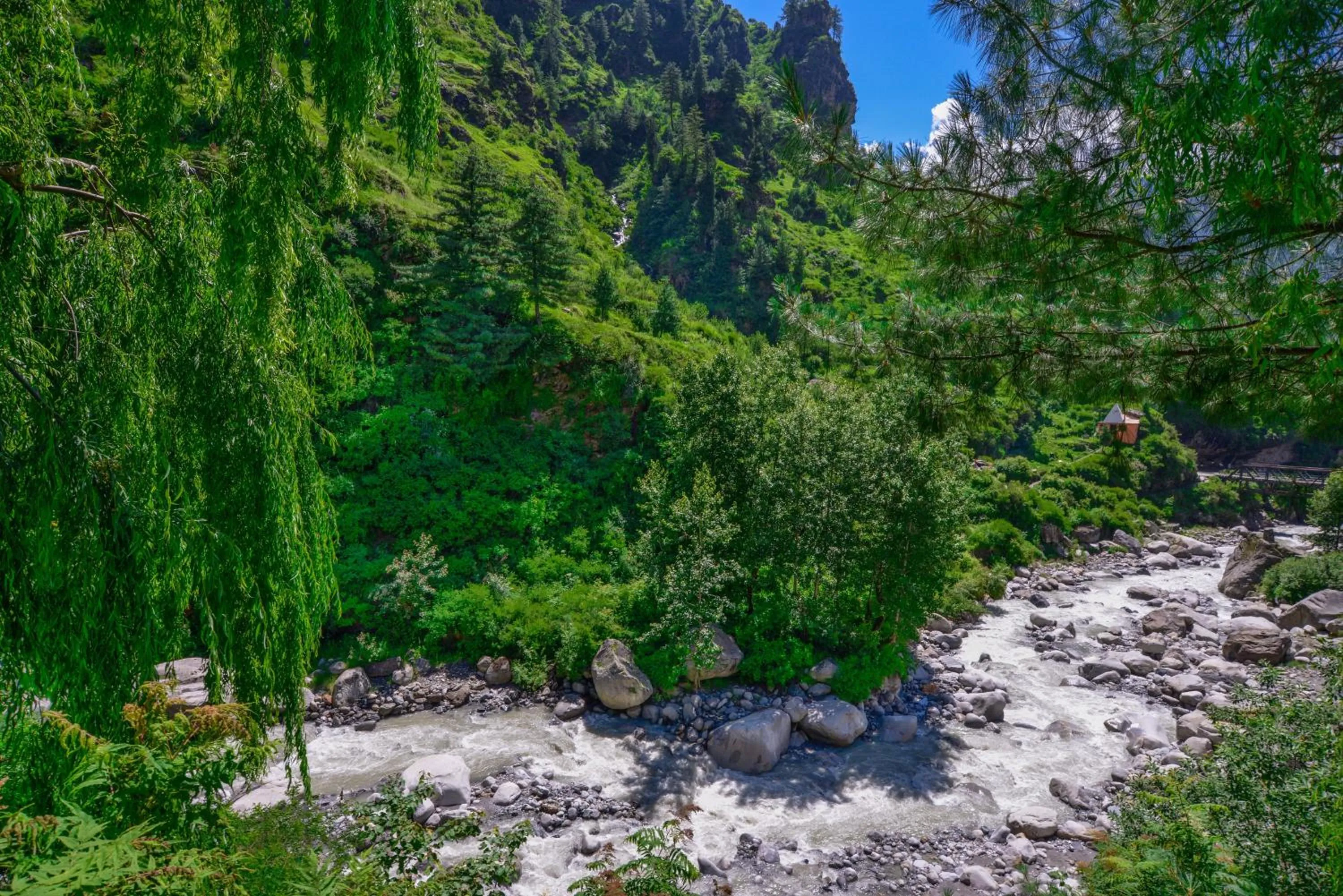 Natural landscape in Solang Valley Resort