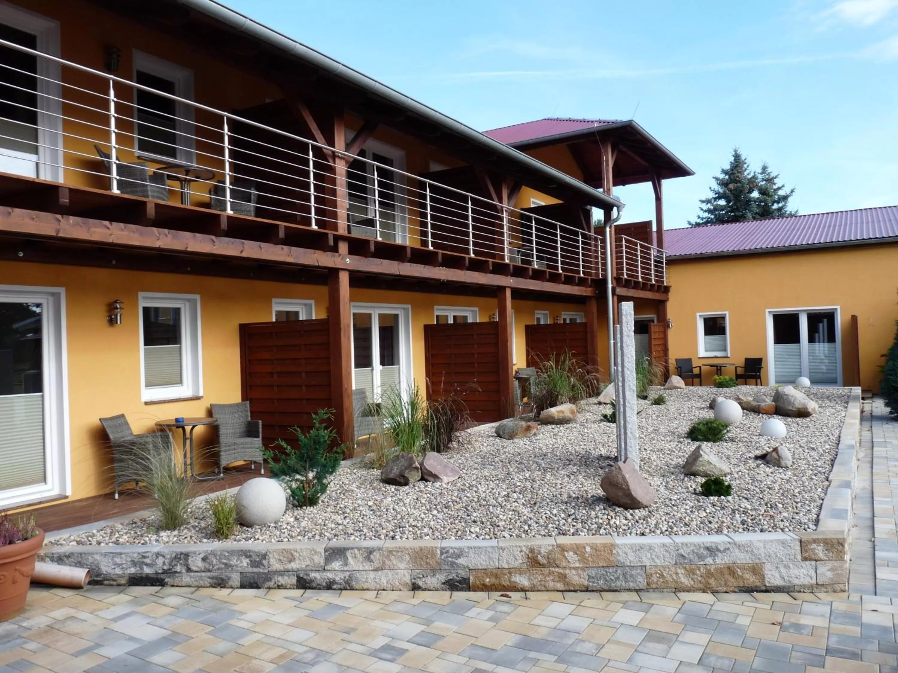Balcony/Terrace, Winter in Spreewaldhof Romantik - Hotel Garni