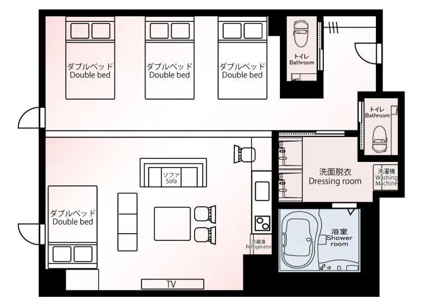 Photo of the whole room in Chiyokura HOTEL SHUKU Nagoya