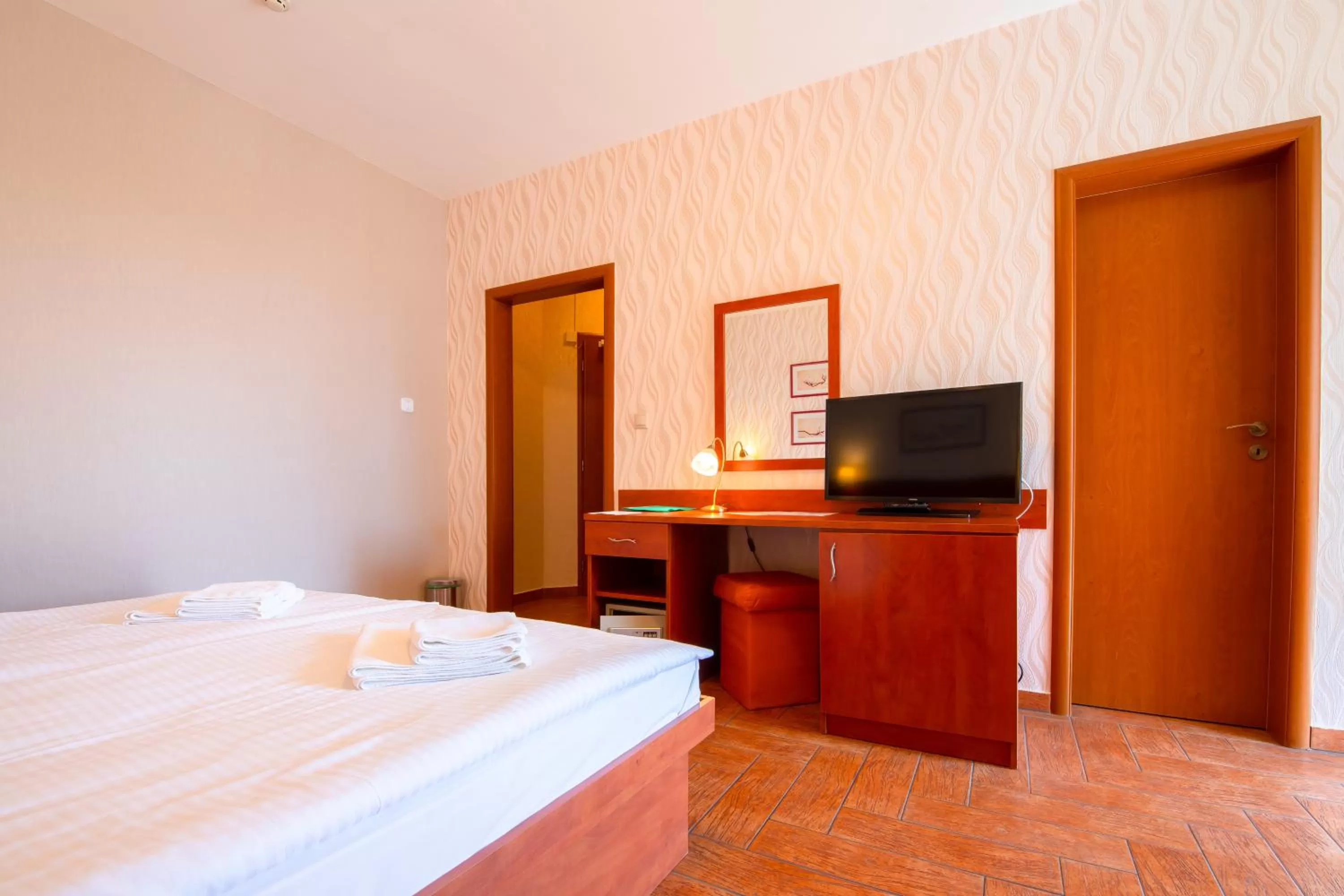 Communal lounge/ TV room, TV/Entertainment Center in Spa & Wellness Hotel Orchidea