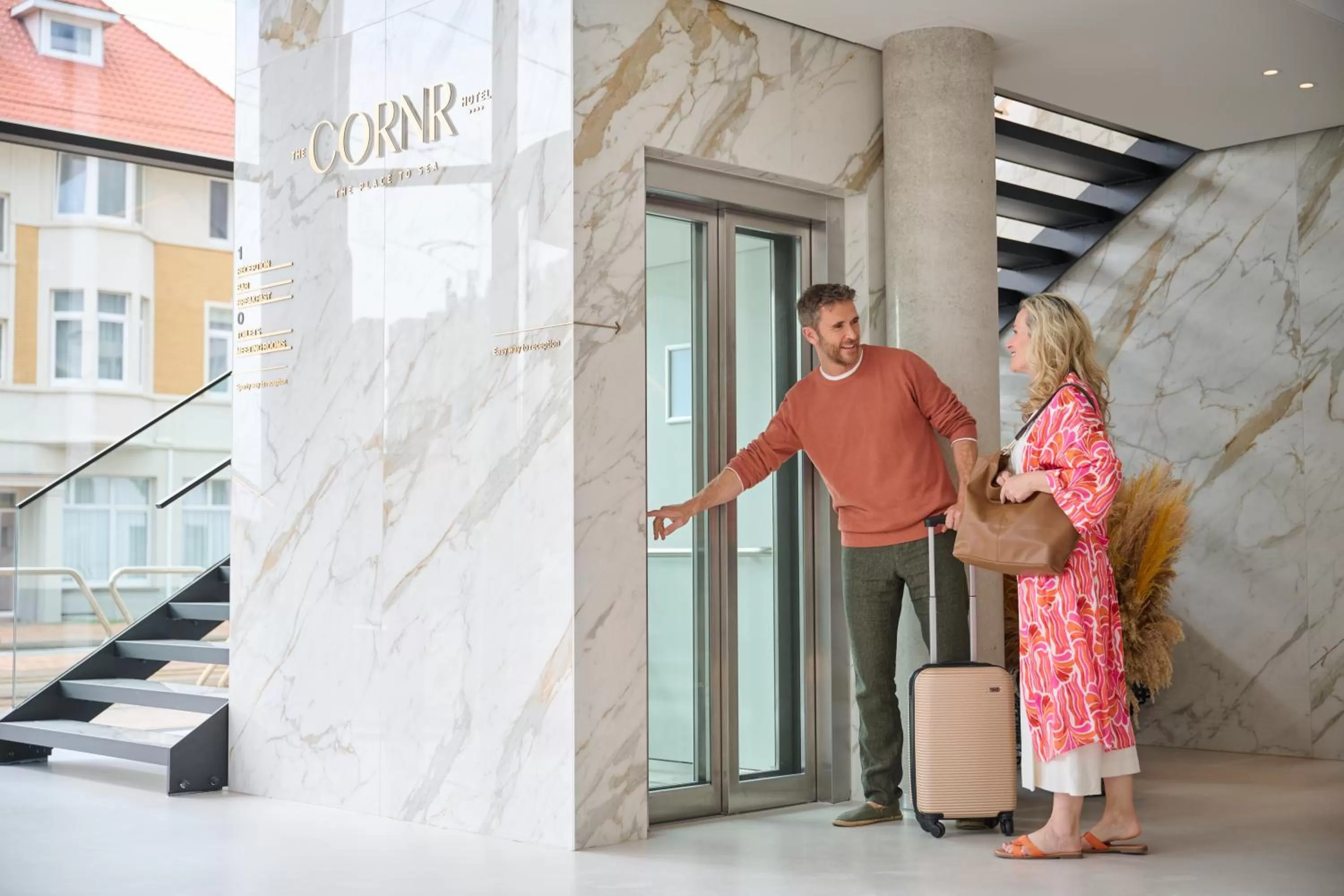 elevator in The CORNR Hotel