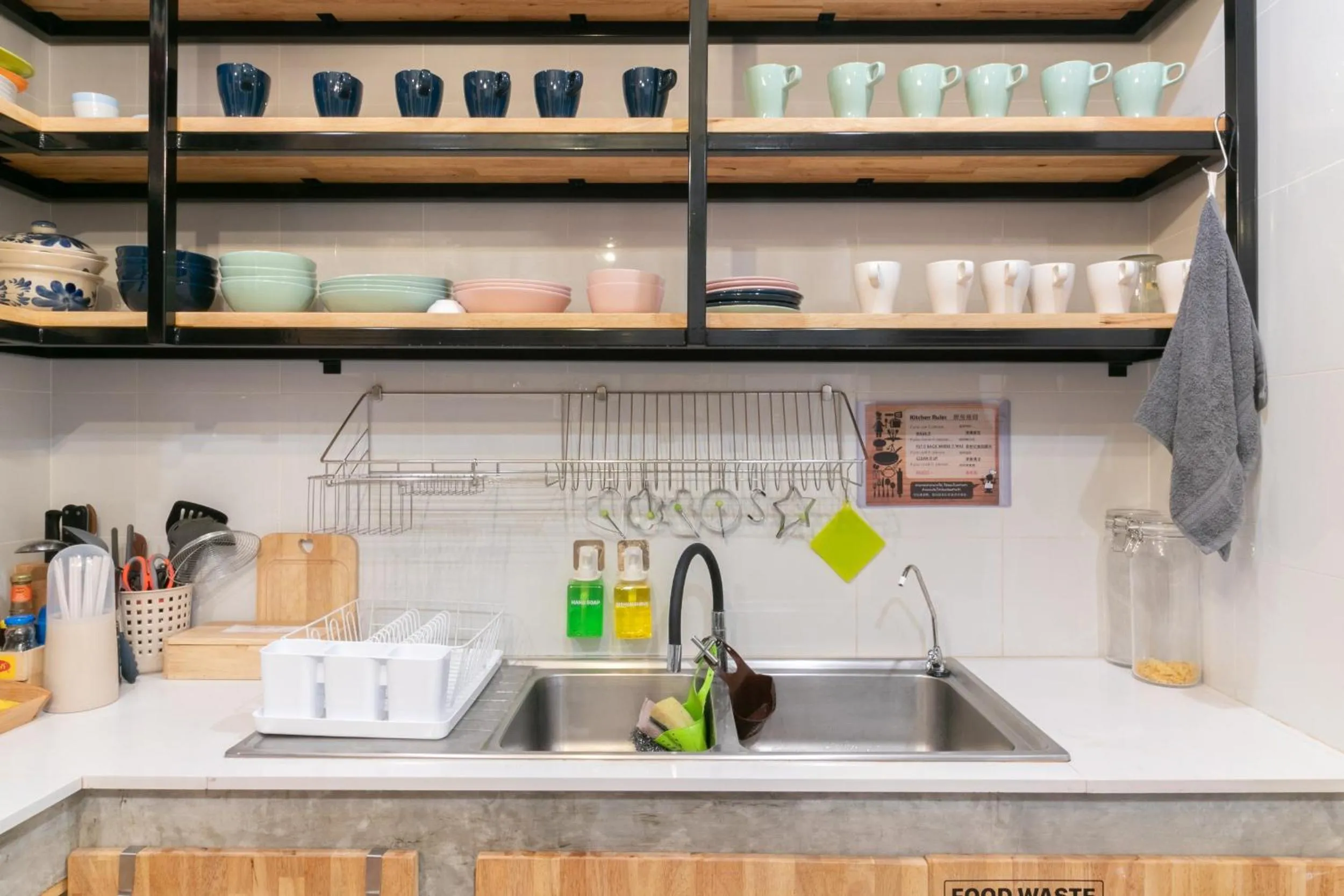 Kitchen or kitchenette in Timber Hostel