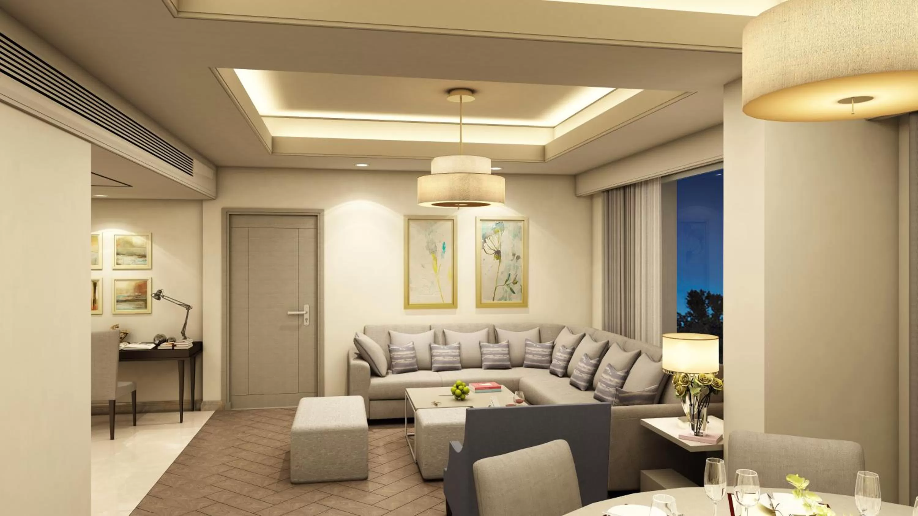 Seating area in Efcee Sarovar Premiere Bhavnagar