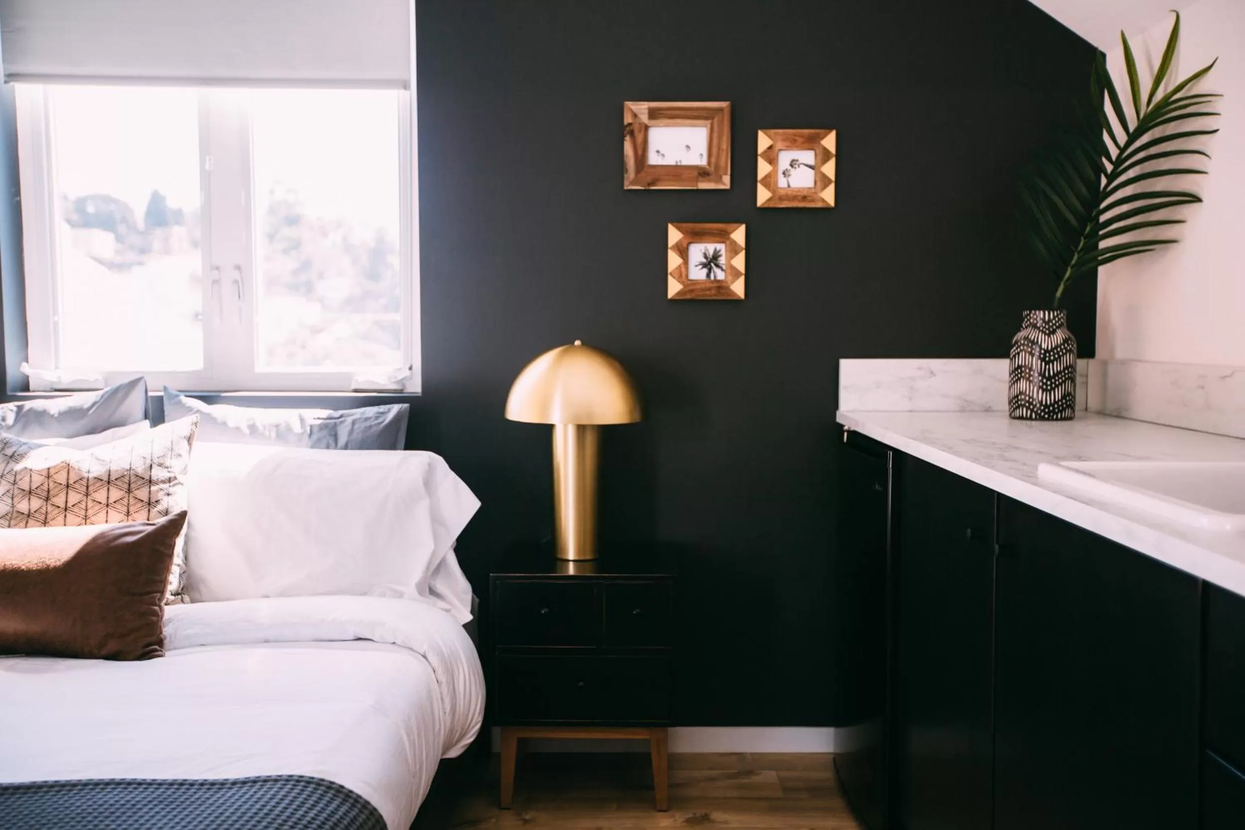 Decorative detail, Bed in Noon on Sunset Hill