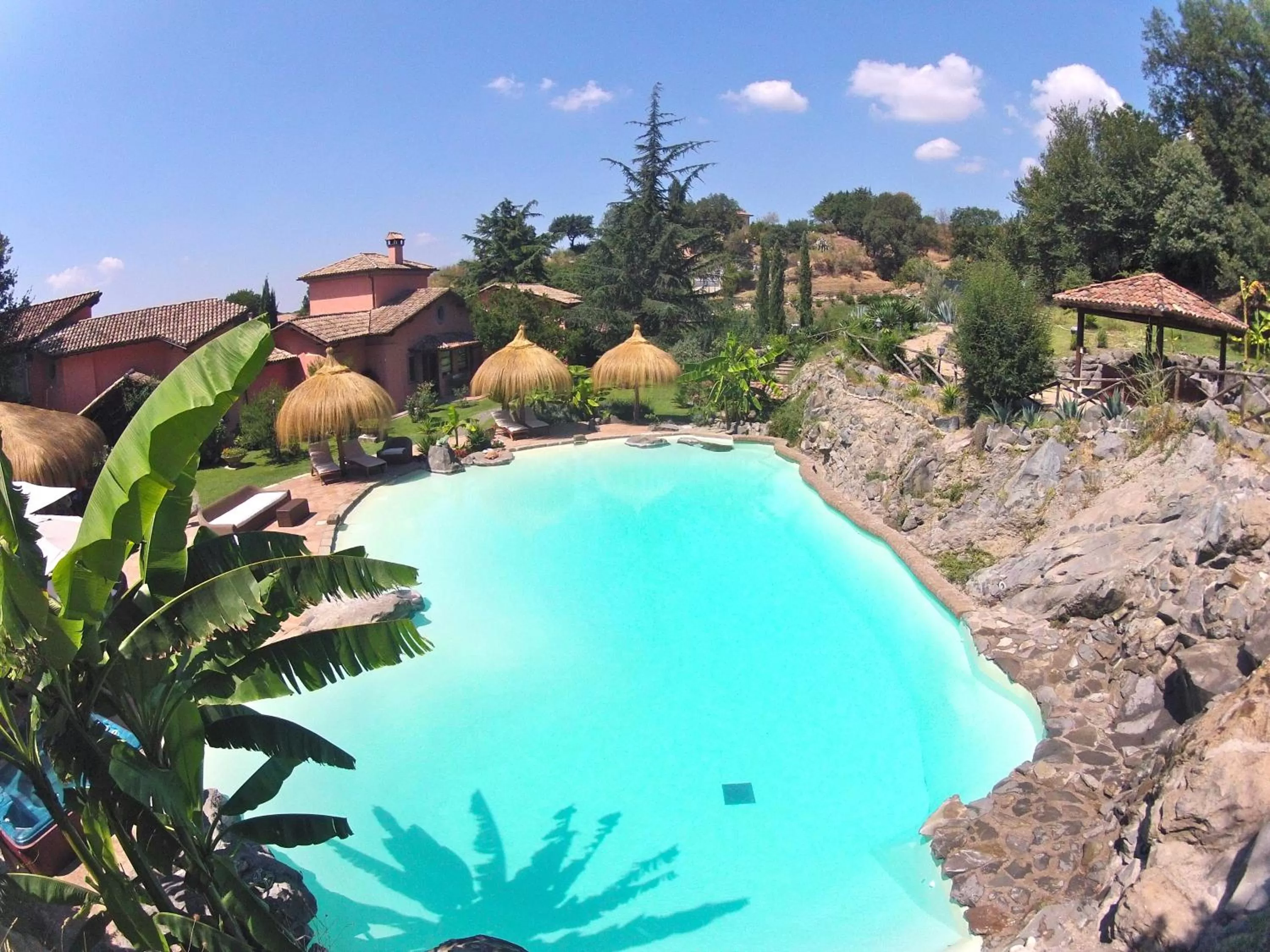 Pool View in Antica Pietrara B&B