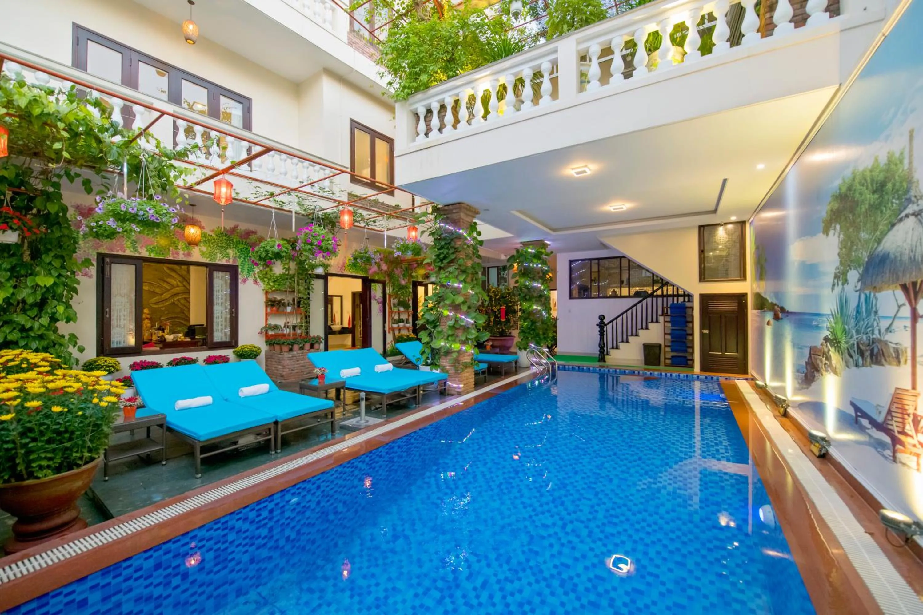 Swimming pool in Pham Gia Boutique Villa