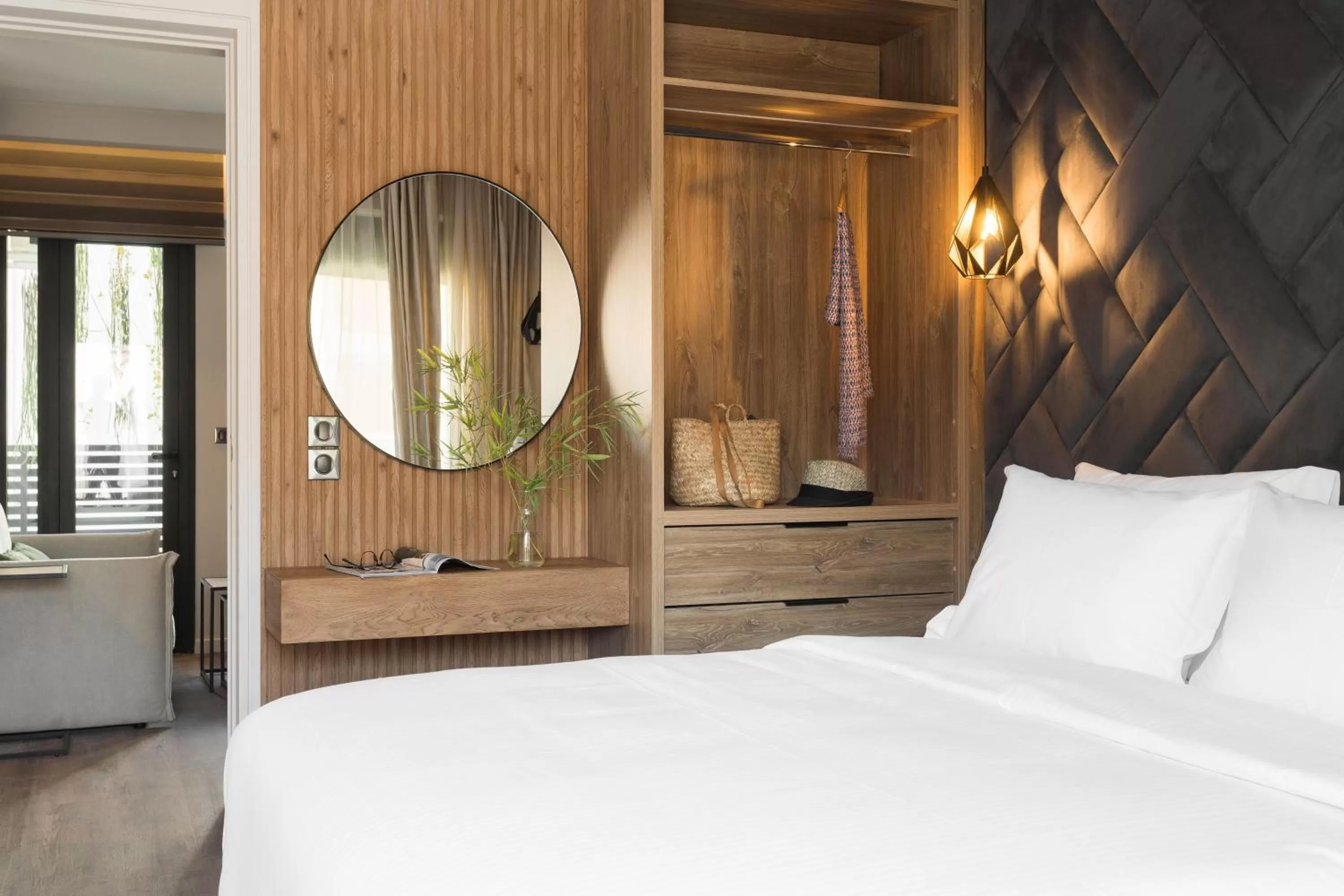 Bed in LUX&EASY Athens Downtown Apartments