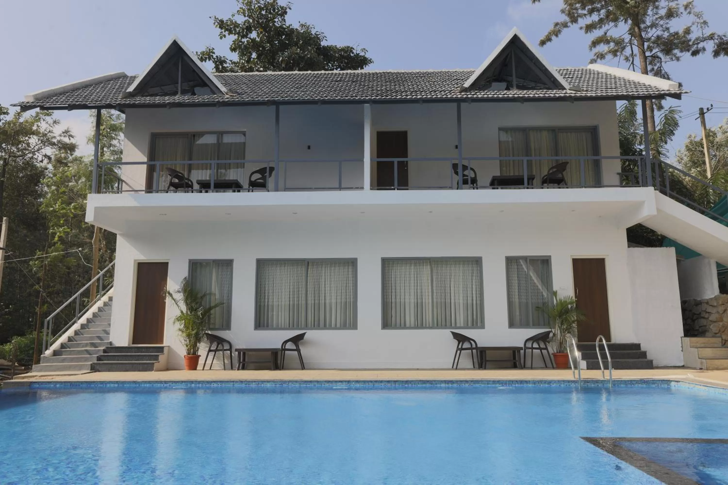 Pool view, Property Building in The Spectrum Resort, Chikmagalur