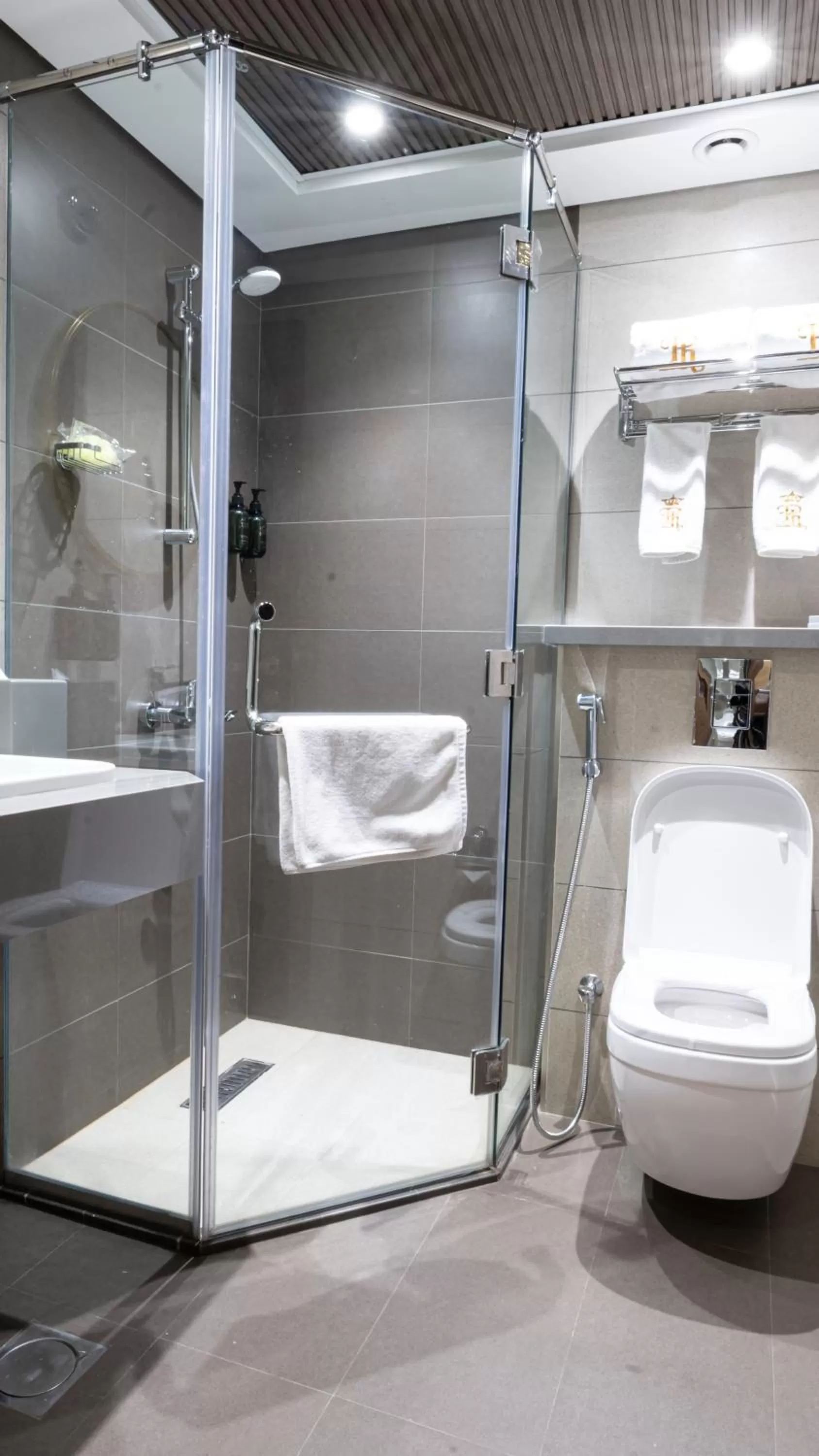 Shower in President Hotel