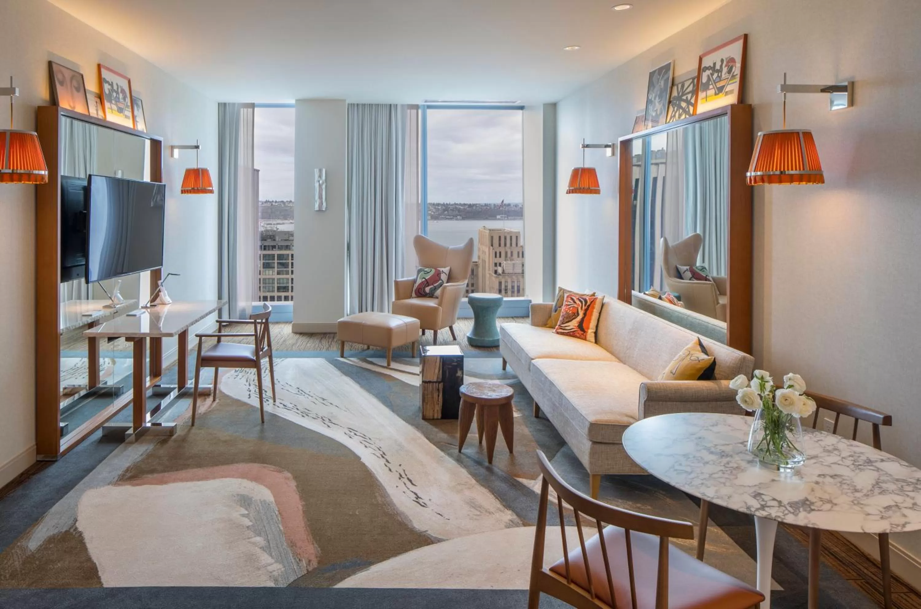 Living room, Bed in Lotte Hotel Seattle