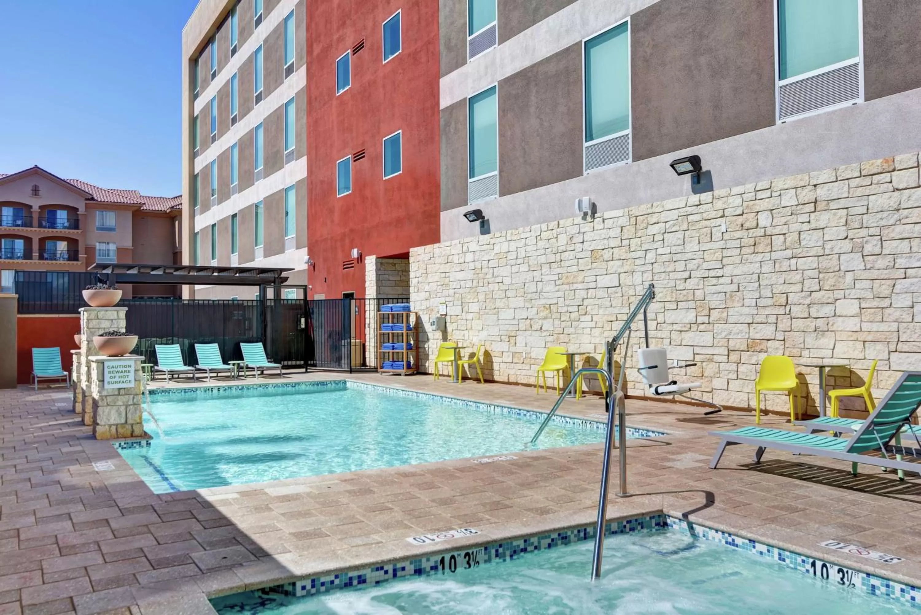 Pool view in Home2 Suites By Hilton Las Vegas Strip South