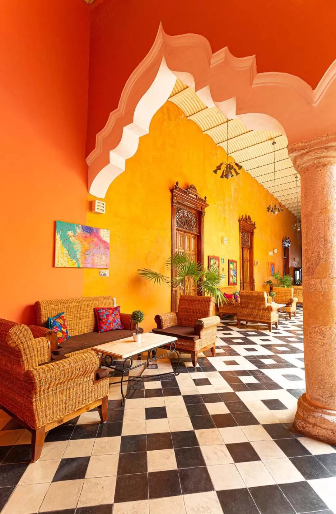 Inner courtyard view in Viva Merida Hotel Boutique