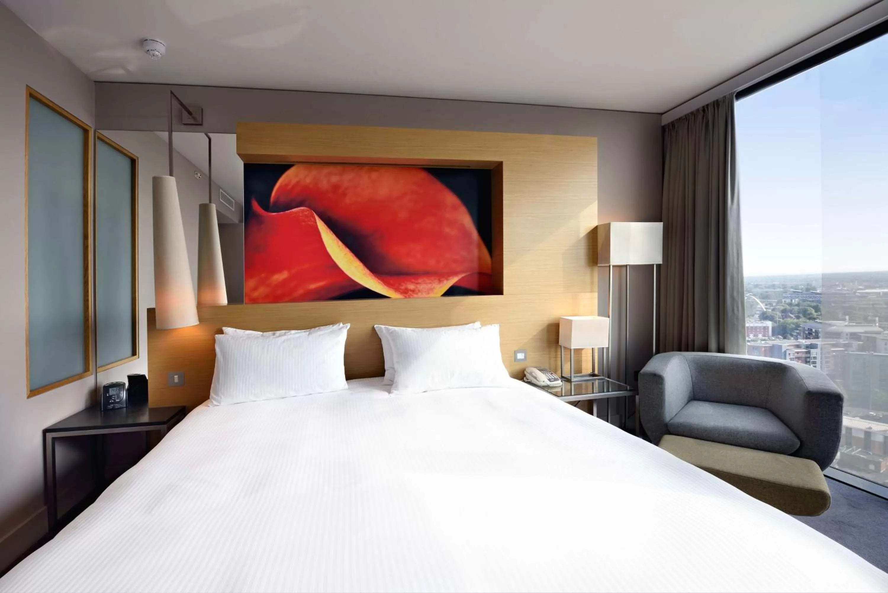 Bed in Hilton Manchester Deansgate