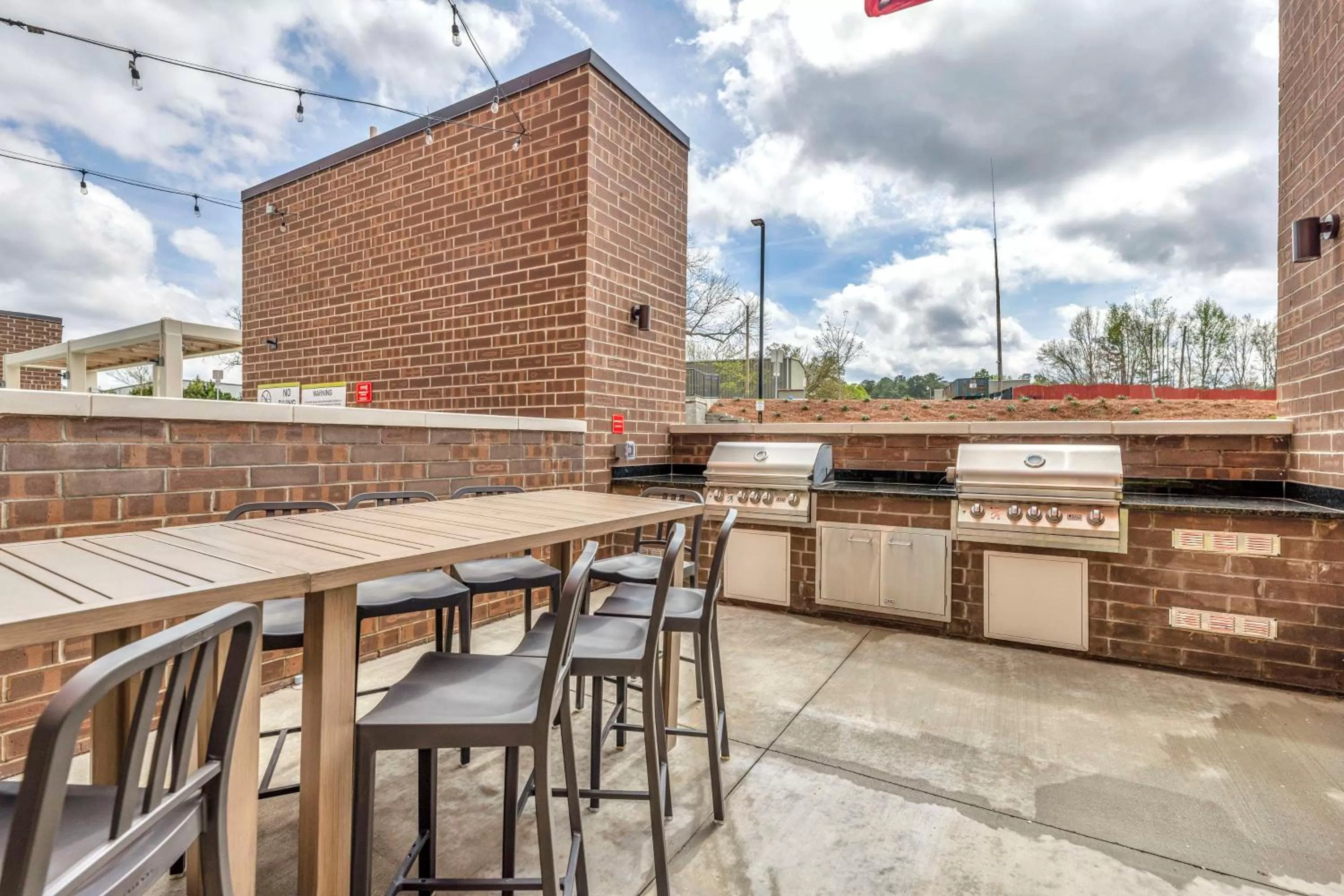 Patio in Home2 Suites by Hilton Raleigh West Lenovo Center