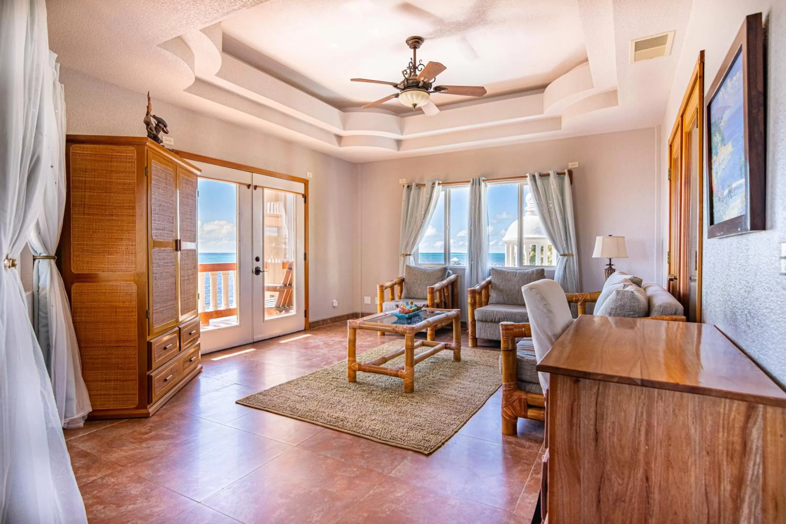 TV and multimedia, Seating Area in Lighthouse Beach Villas