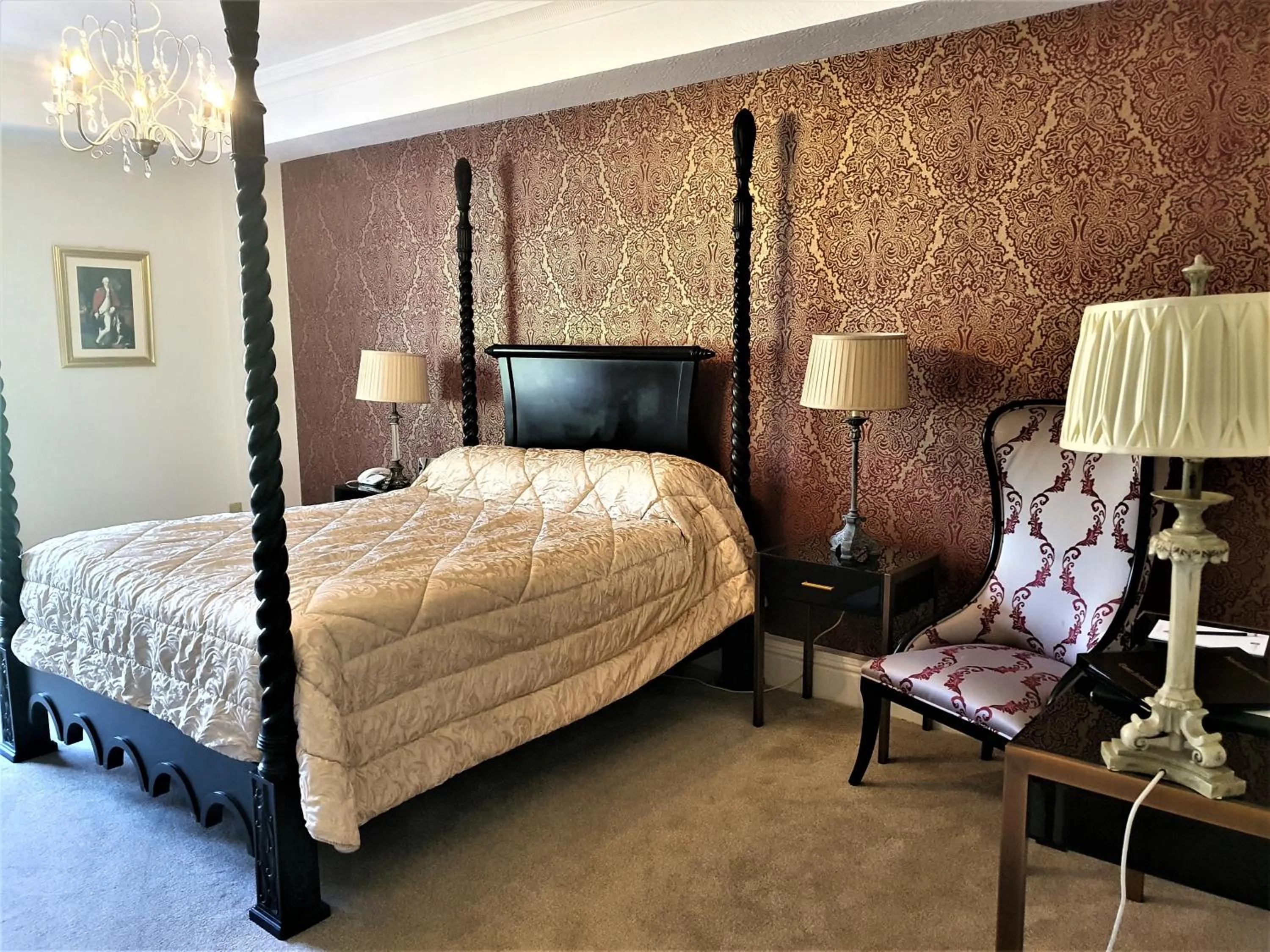 Bedroom, Bed in Nuthurst Grange Country House Hotel & Restaurant