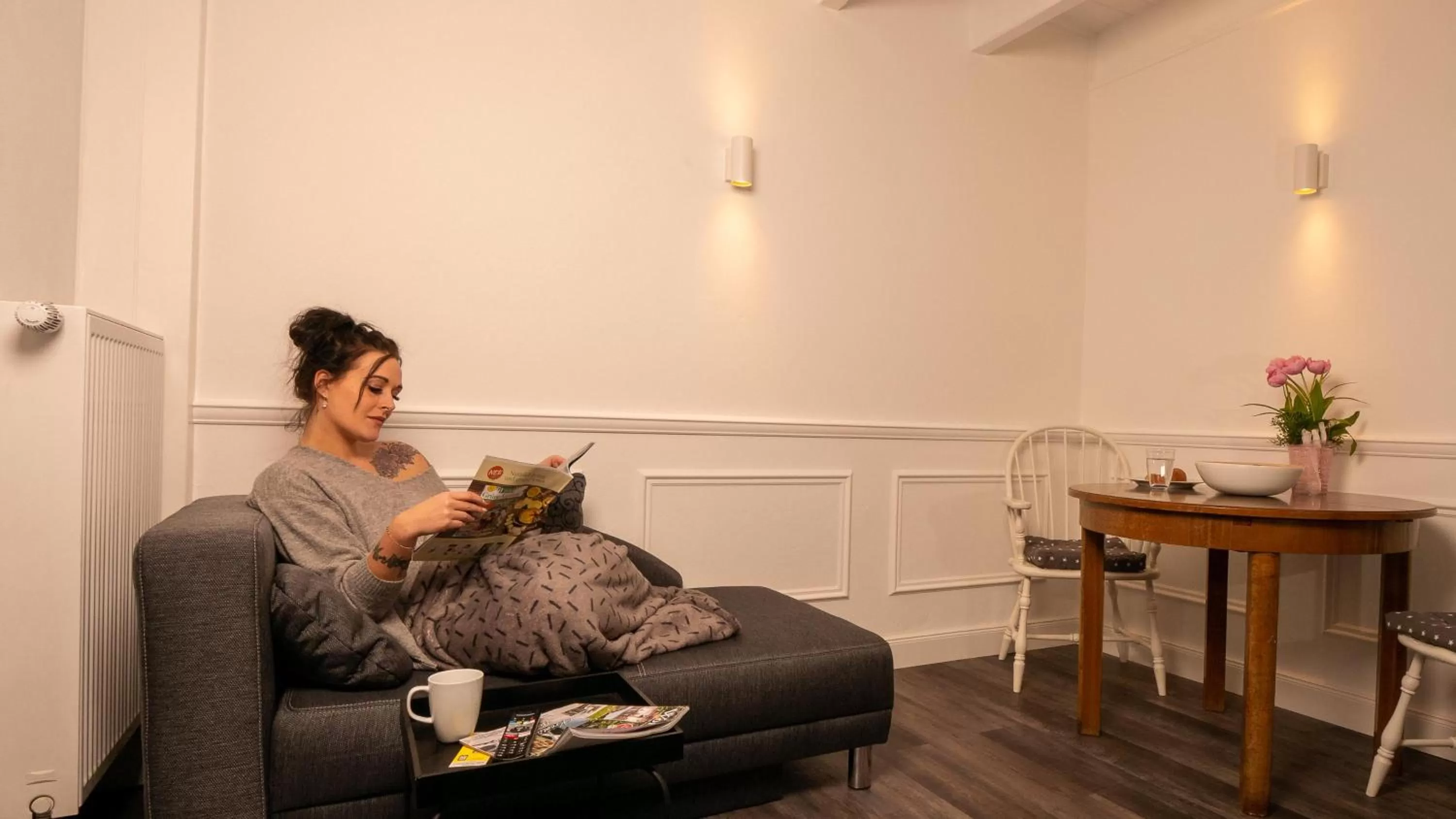 Living room in Rosenhof-Lodge