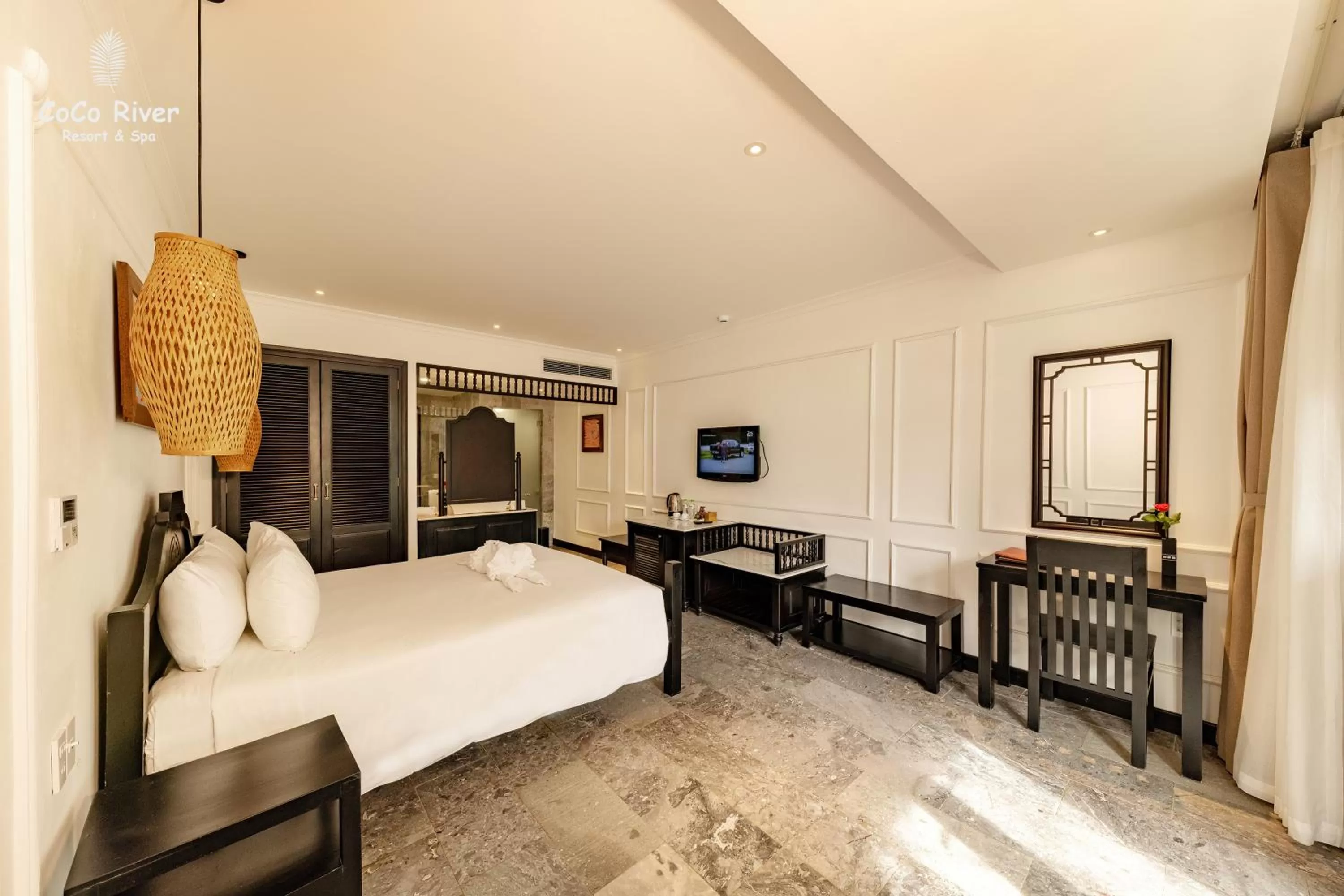 Photo of the whole room, Bed in Hoi An Coco River Resort & Spa