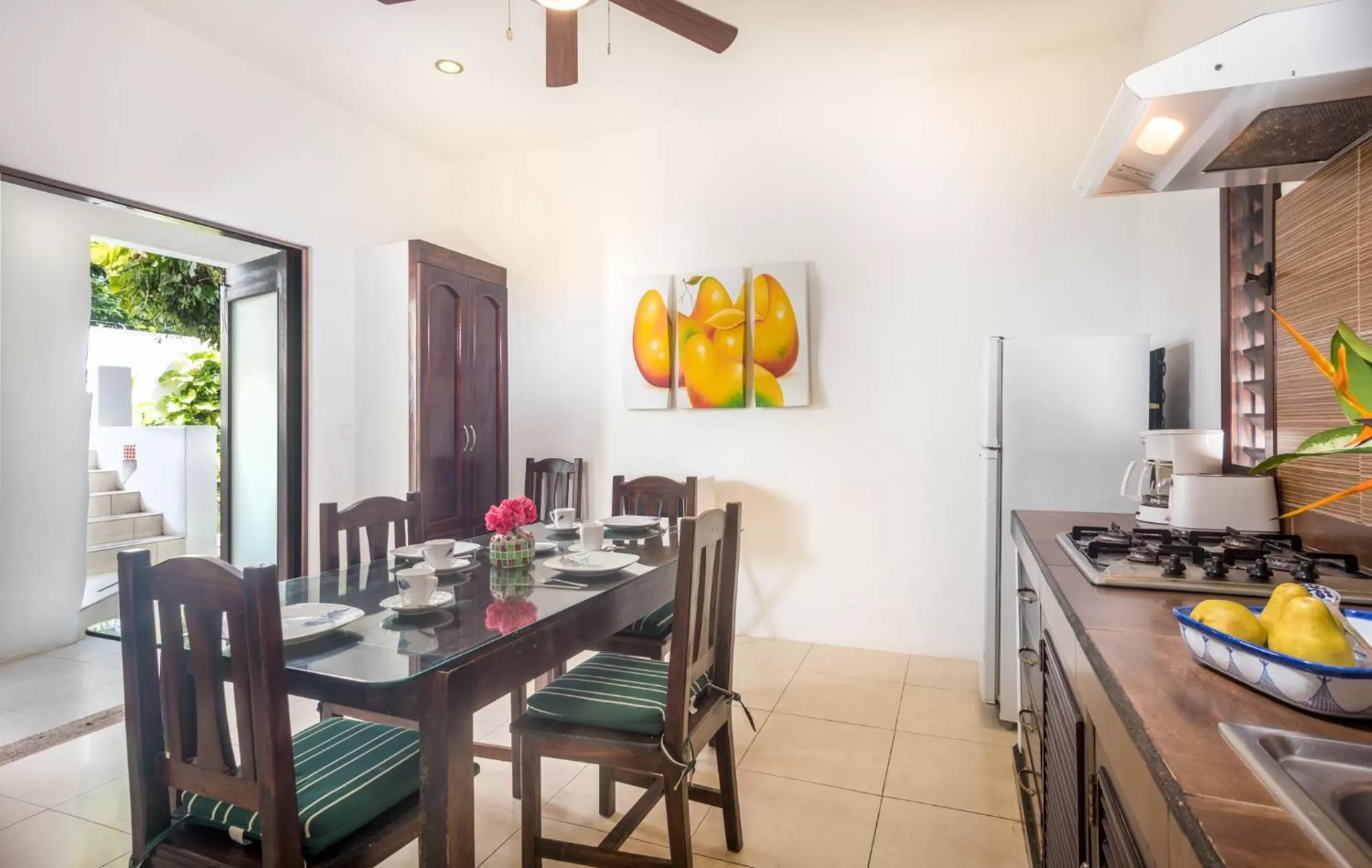 Kitchen or kitchenette in Villas El Encanto Cozumel