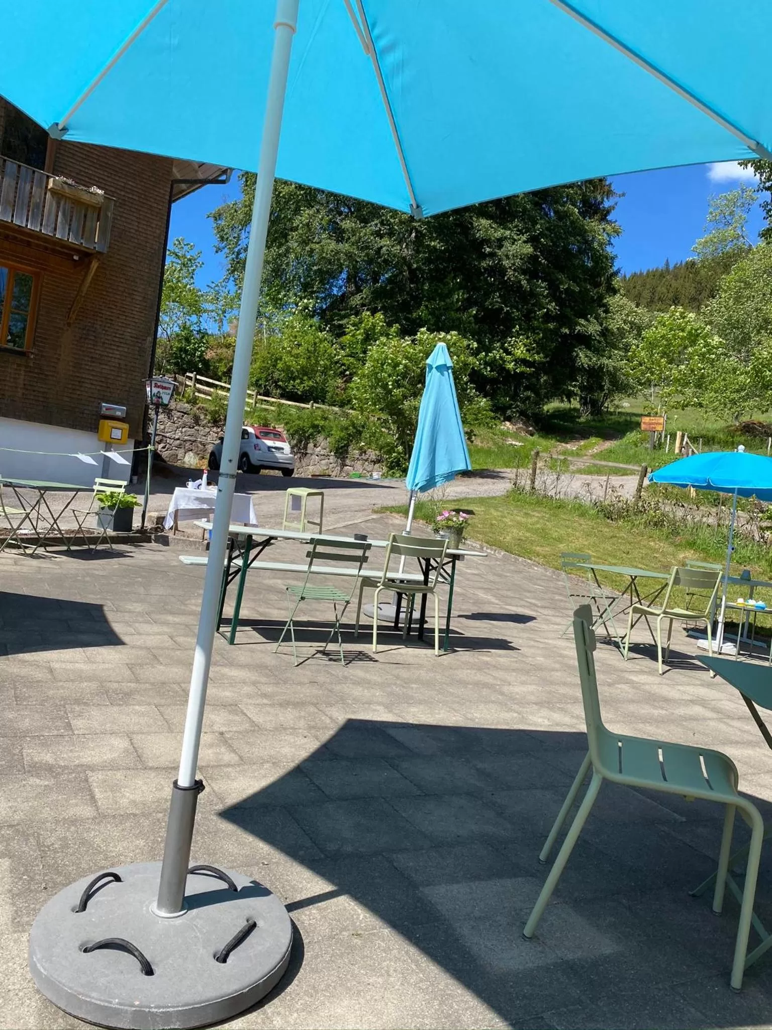 Balcony/Terrace in Sporthostel Rössle