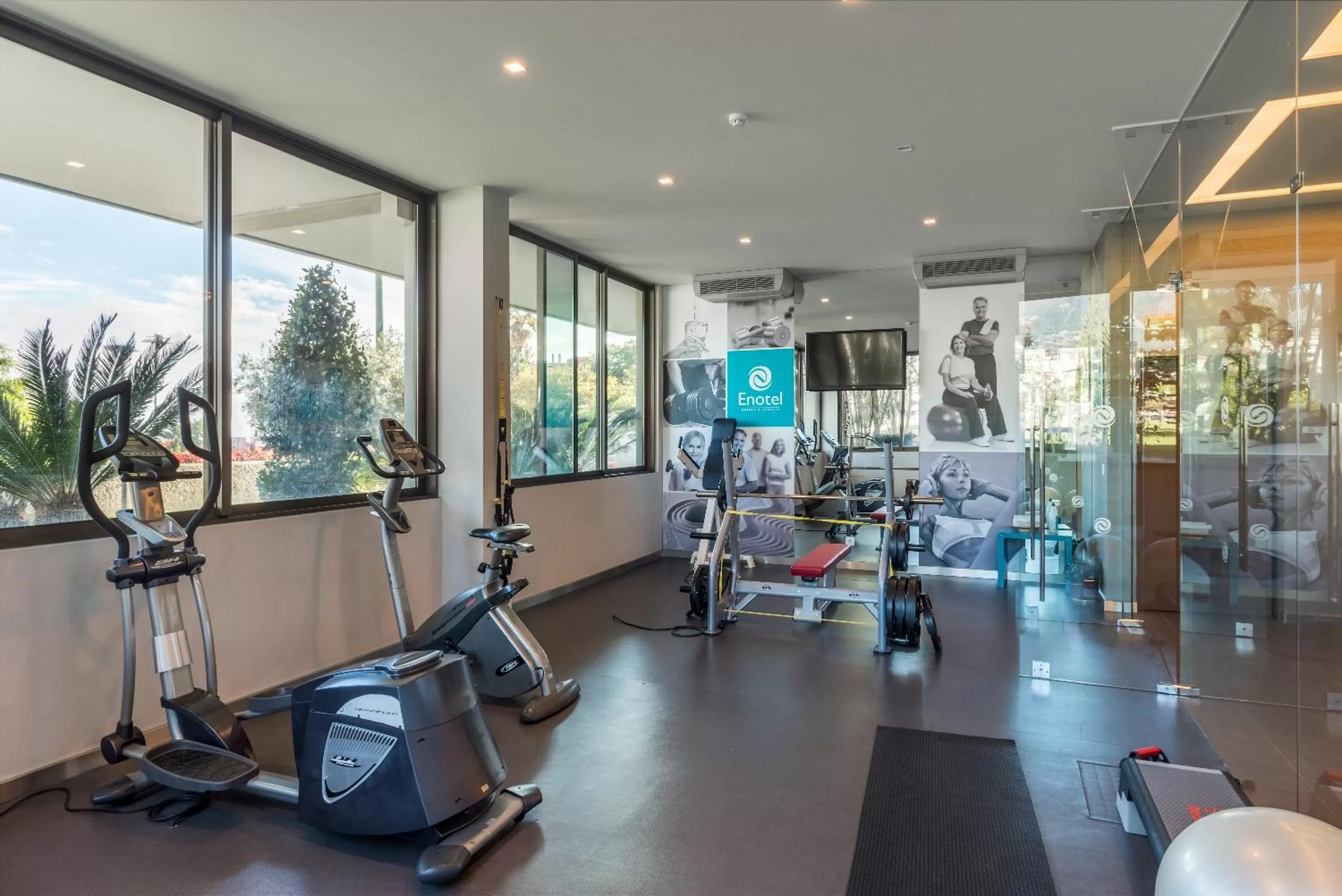 Fitness centre/facilities in Enotel Magnólia