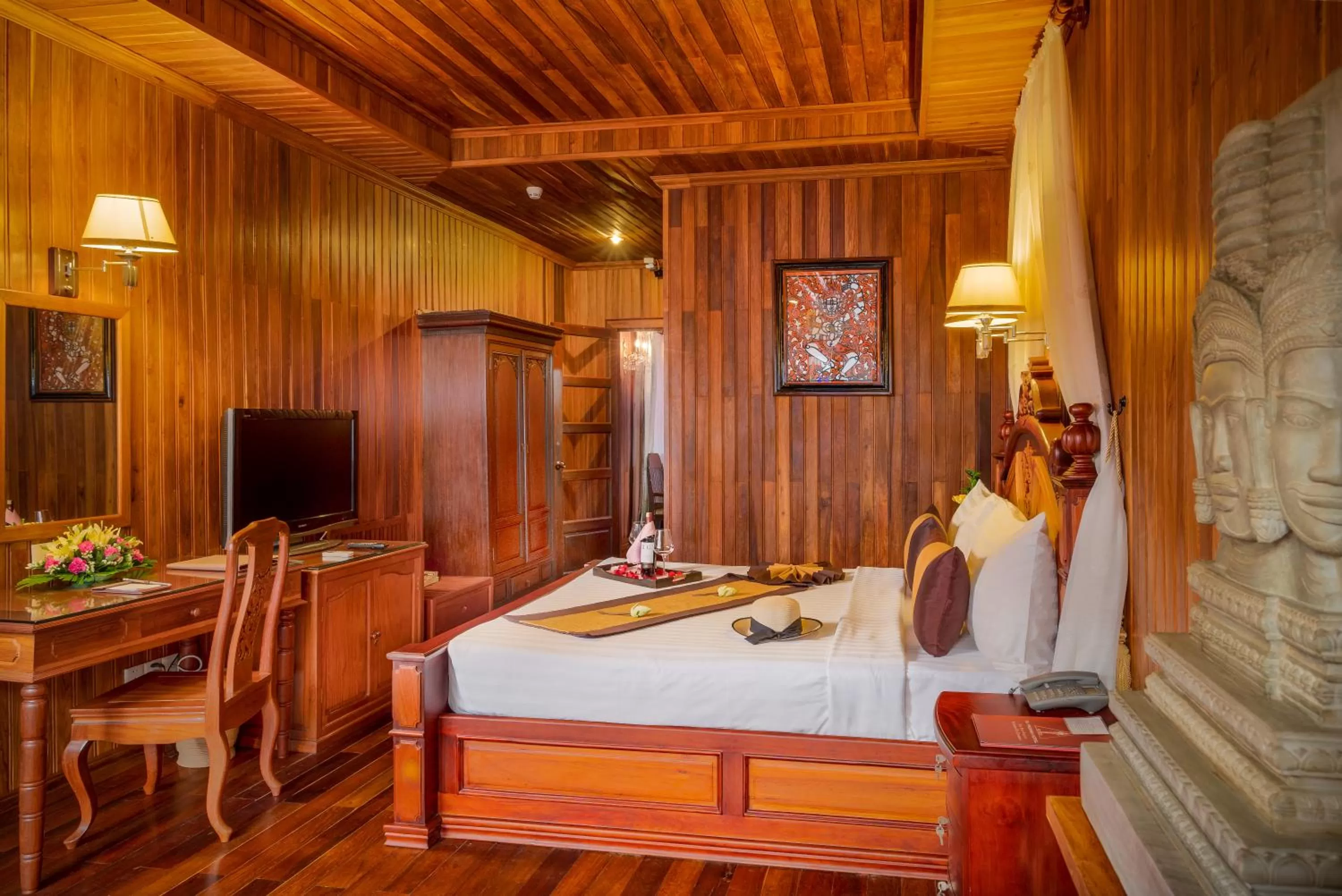 Bedroom, Bed in Ta Prohm Hotel & Spa