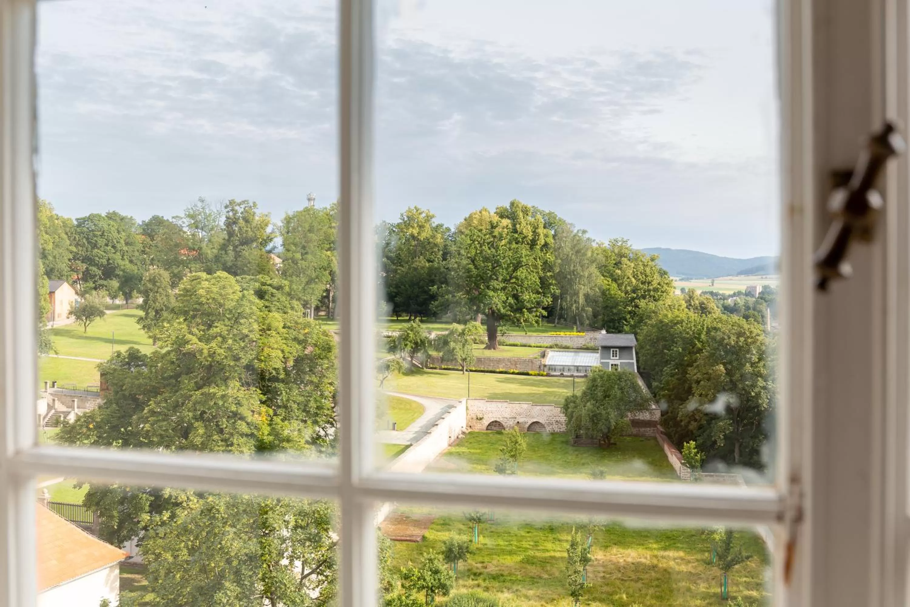 Garden view in Dům Hostů Klášter Broumov