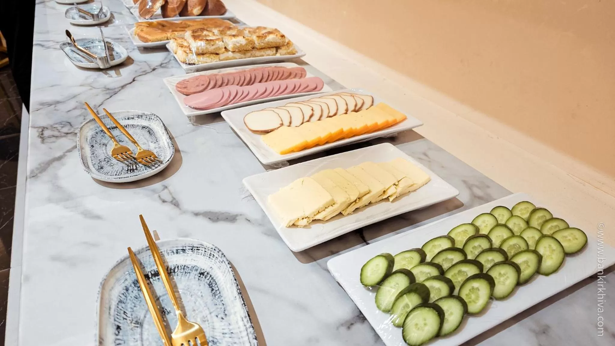 Breakfast, Food in Hotel Bankir Khiva