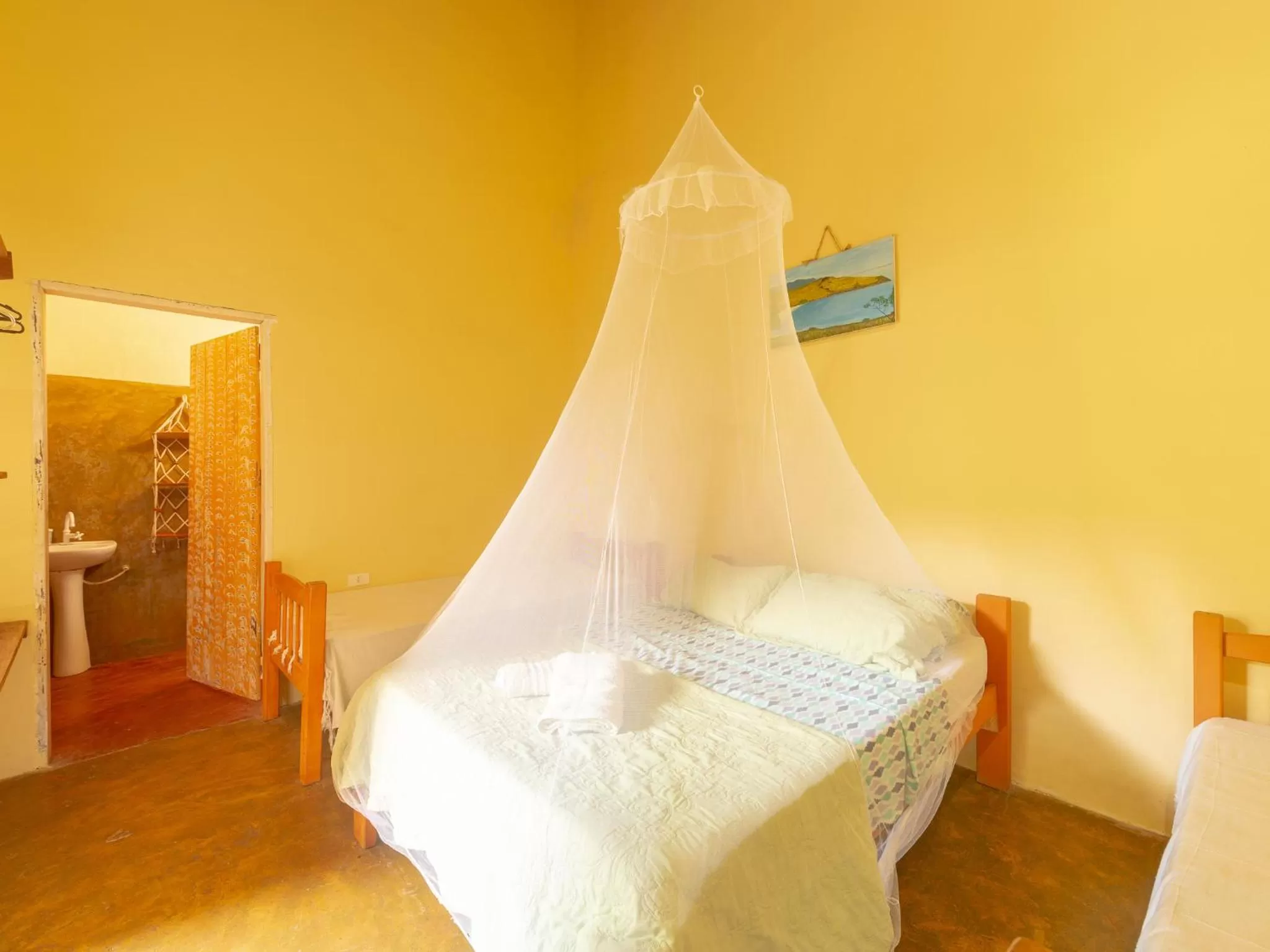 Bed in Pousada da Rosa