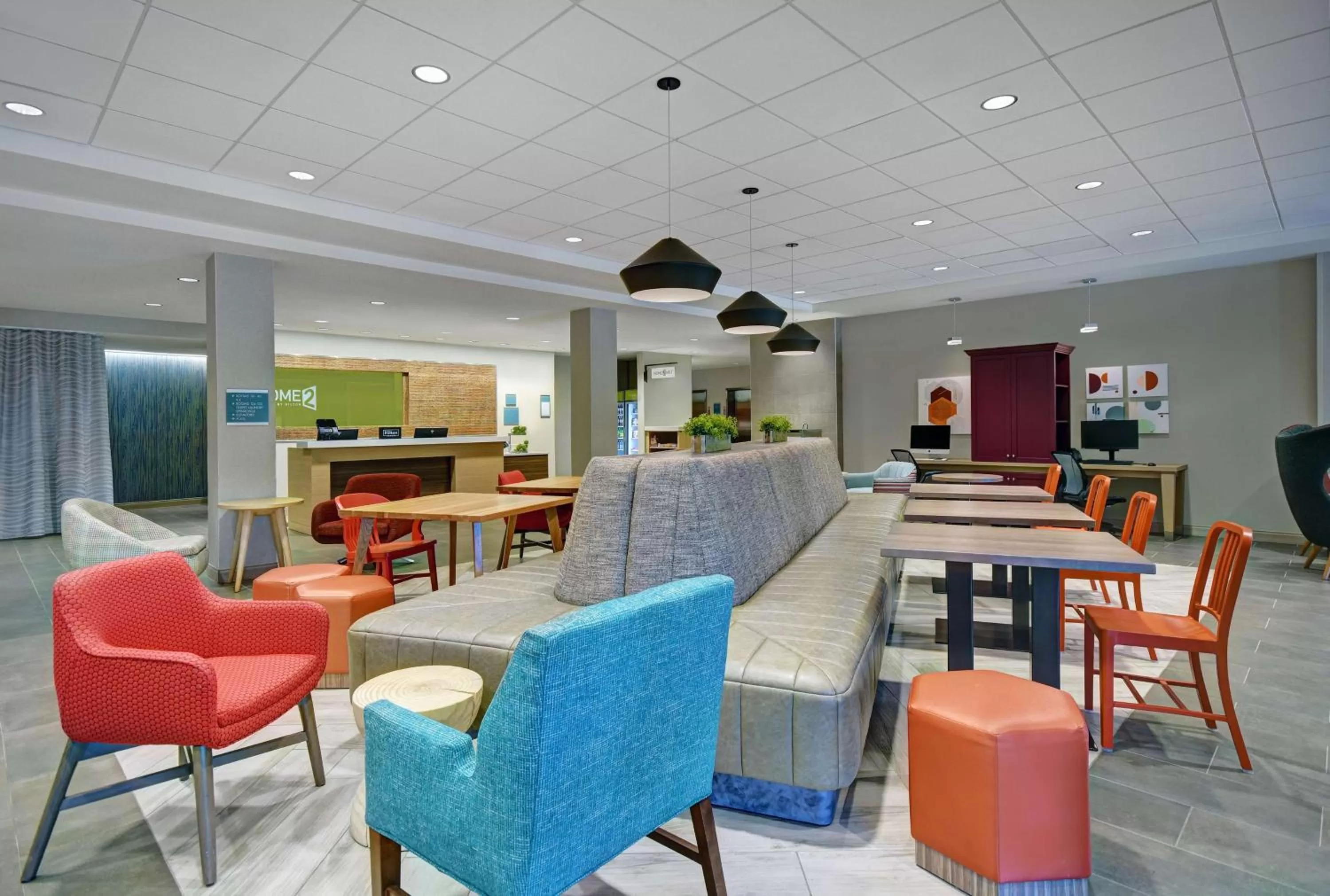 Lobby or reception in Home2 Suites by Hilton Blacksburg University