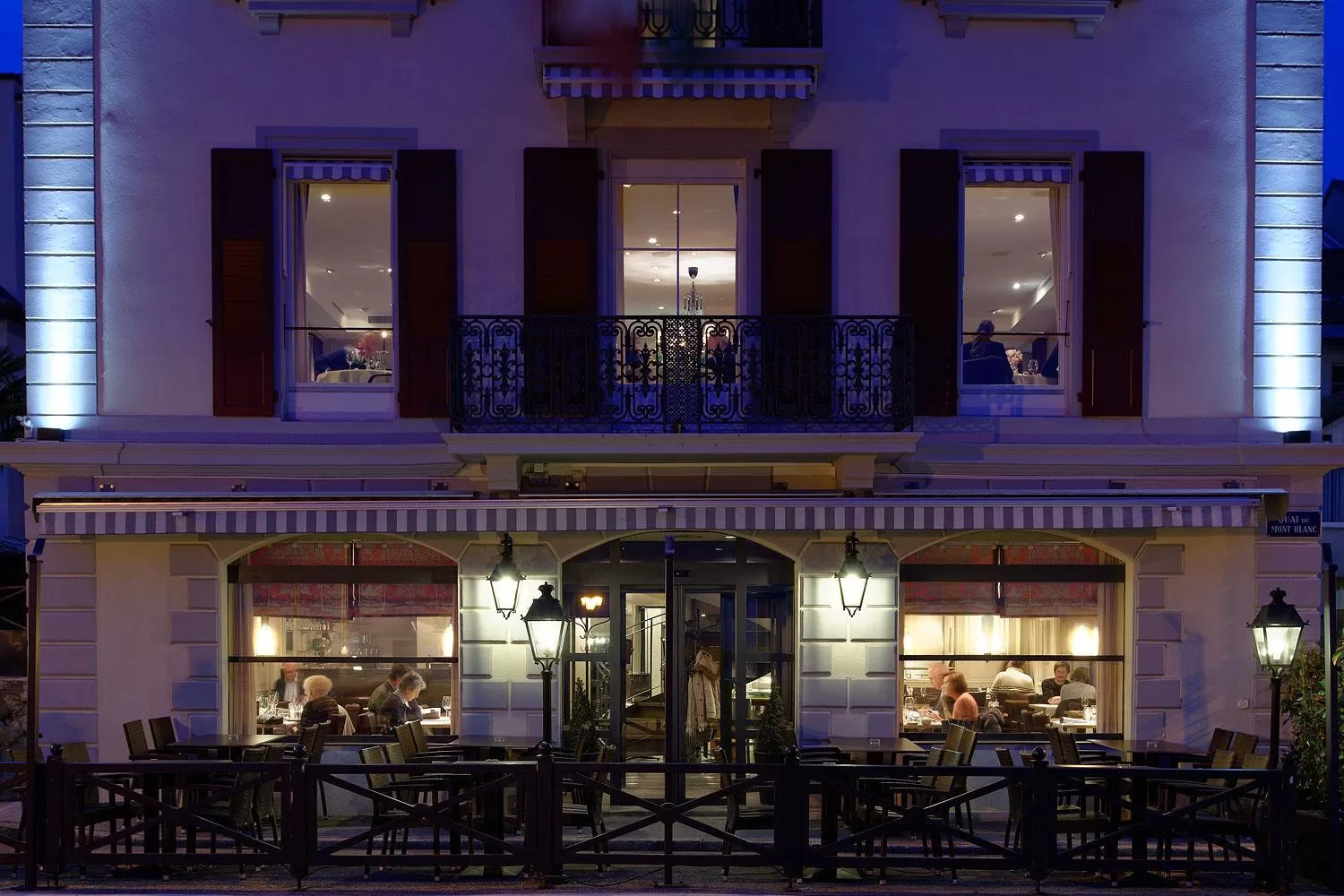 Property building in Romantik Hotel Mont Blanc au Lac