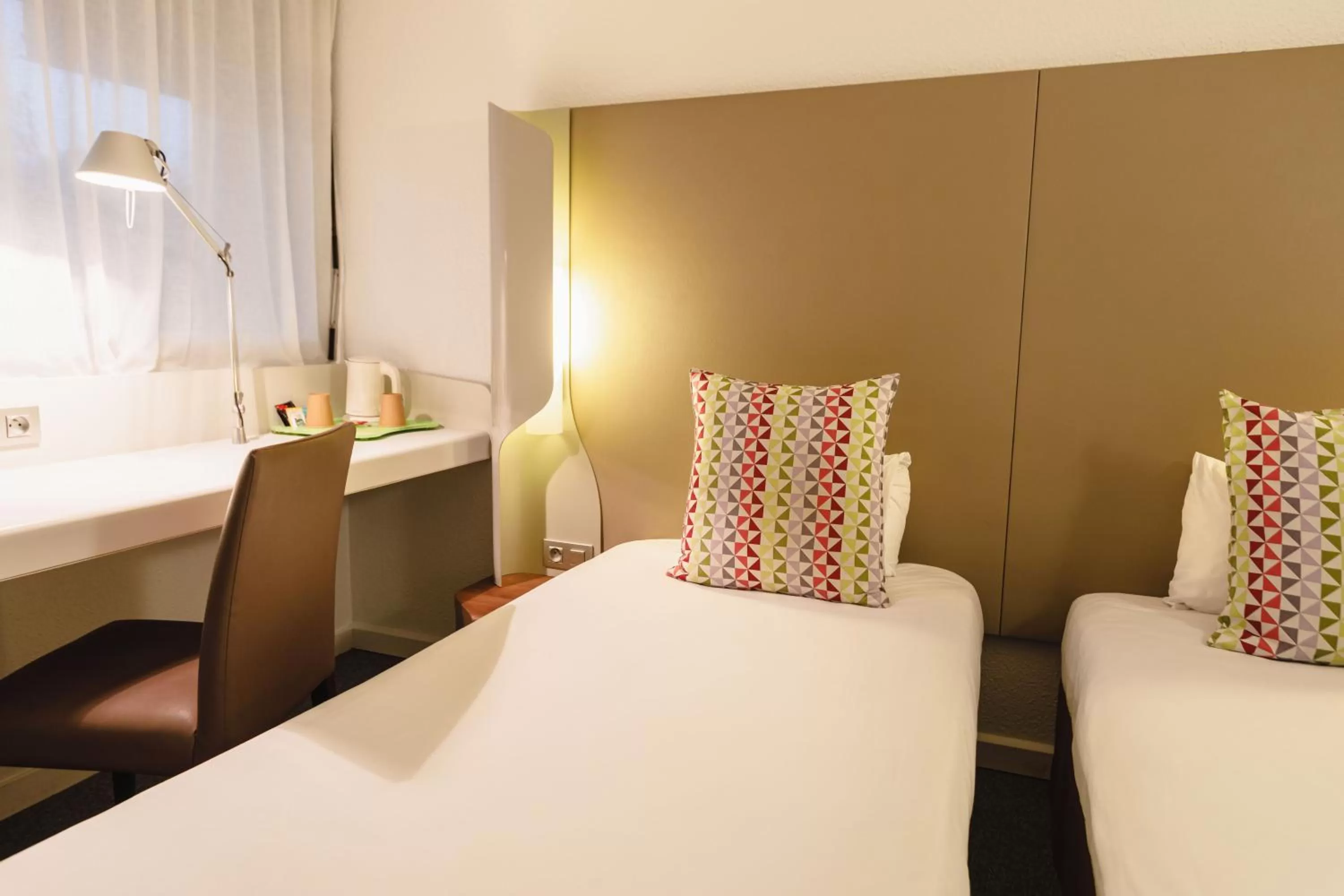 Bedroom, Bed in Campanile NATURE - Lyon Est Bron Eurexpo