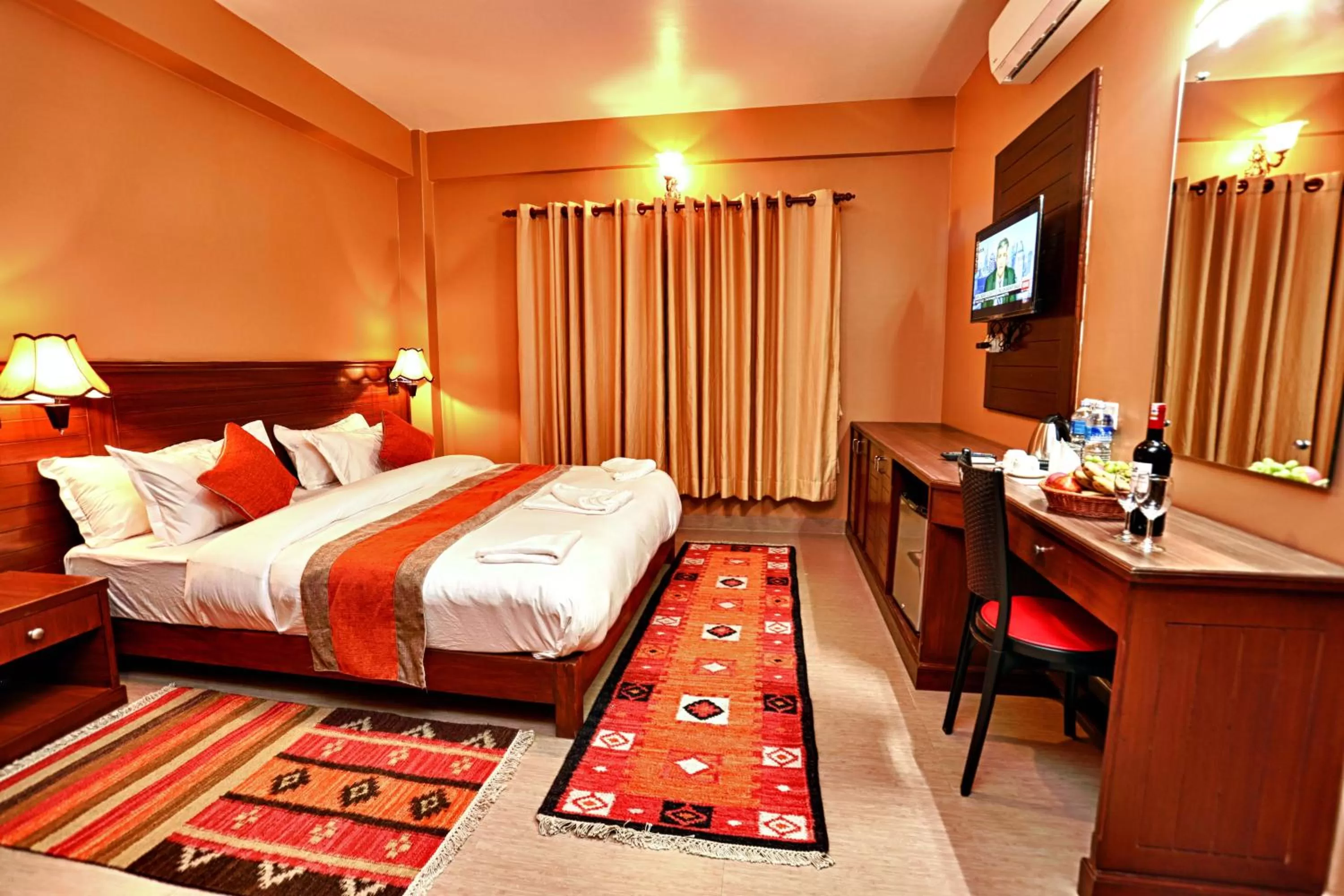 Decorative detail, Bed in Hotel The Clock