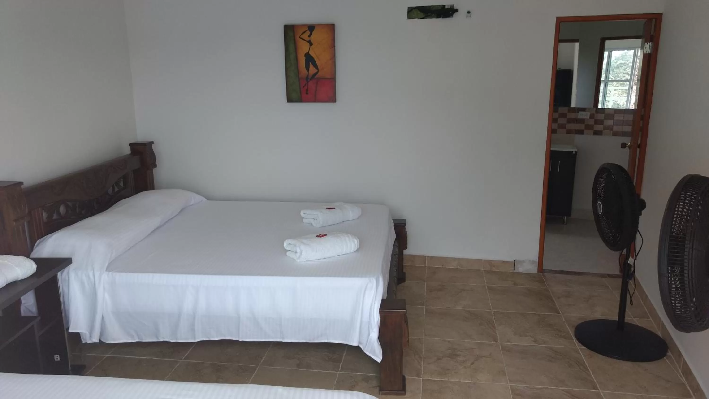 Bed in The Rock House Eco