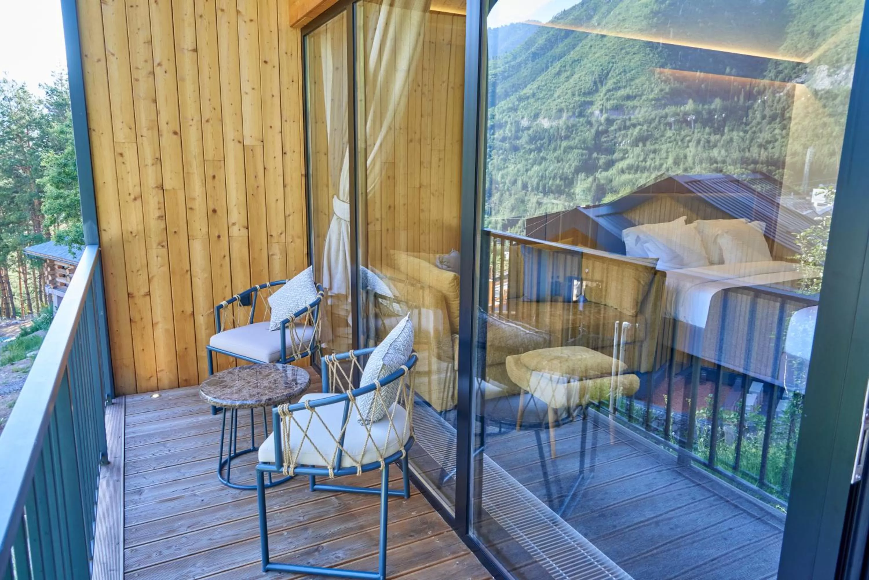 Balcony/Terrace in Qazaq Auyl Eco Hotel
